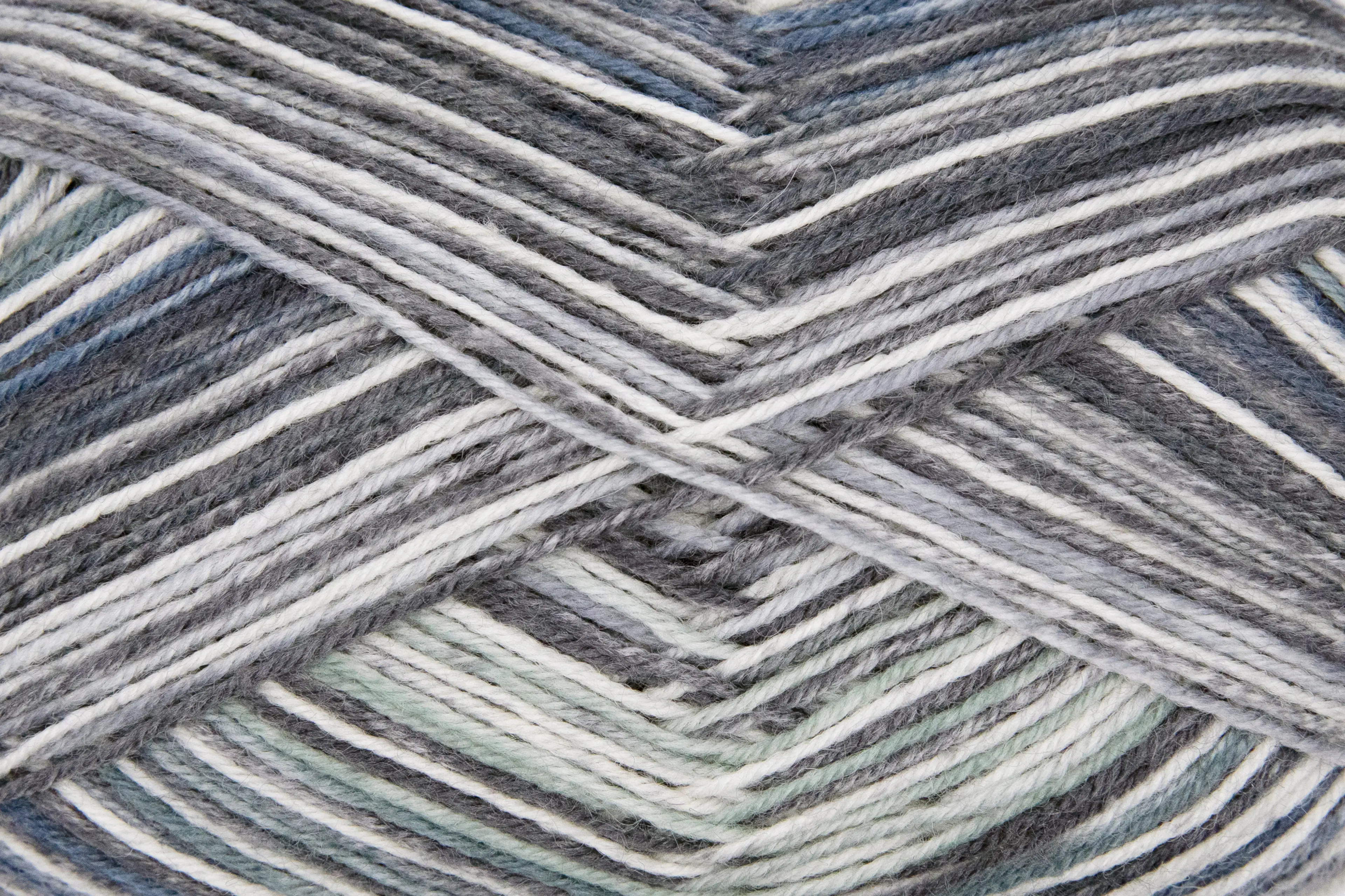 Gründl Sockenwolle Hot Socks 100 g 4-fach, creme-schwarzgrau-graugrün