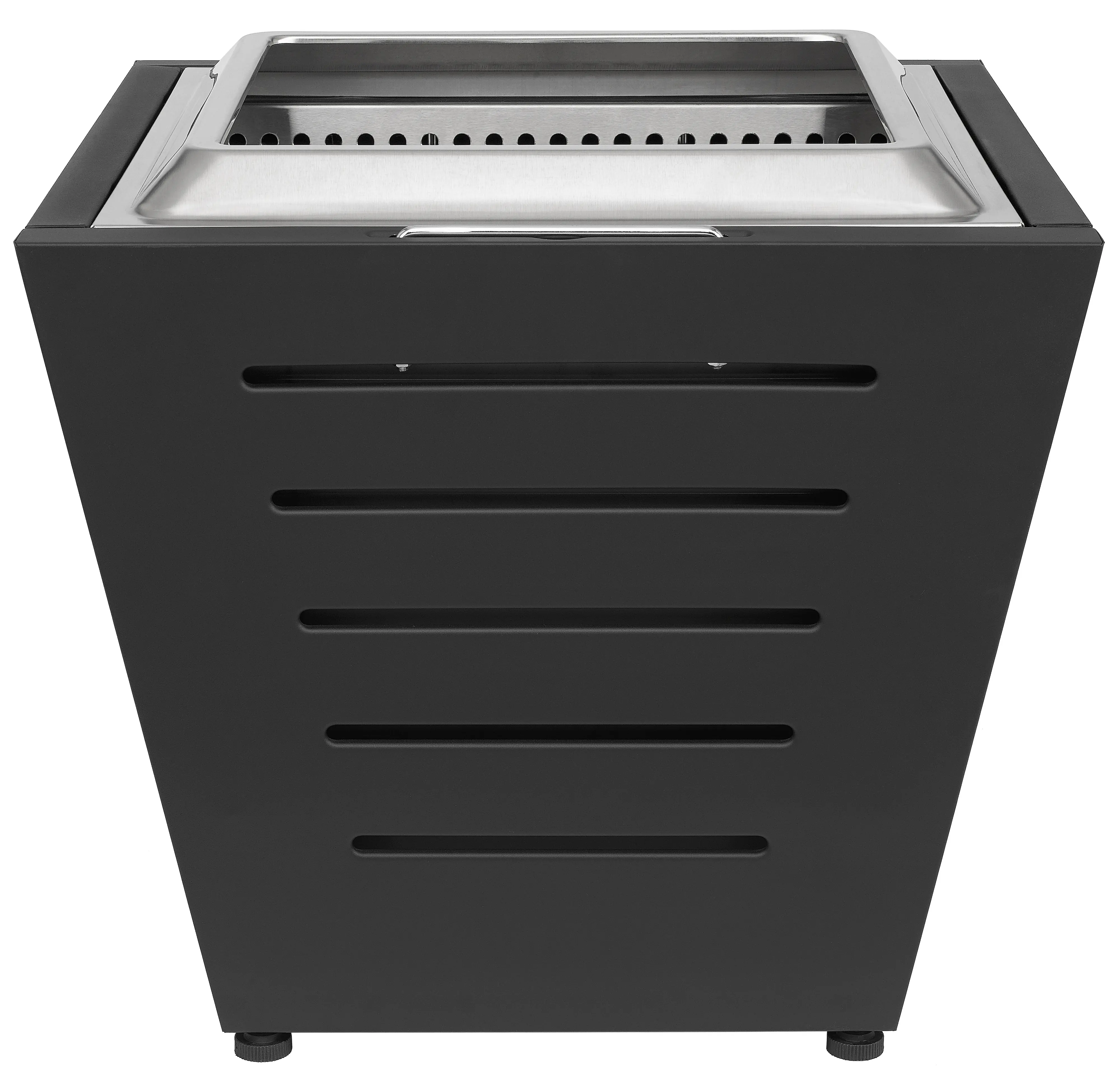 Primaster Feuerstelle Linden raucharm 51 x 51 cm schwarz