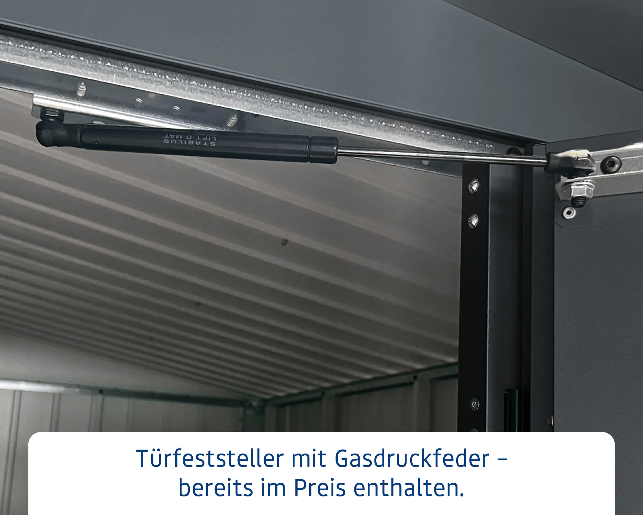 EcoStar Metallgerätehaus Euroline EFD4 anthrazit 214 x 166 cm 2-flg. EcoStar Metallgerätehaus Euroline EFD4 anthrazit 214 x 166 cm 2-flg.