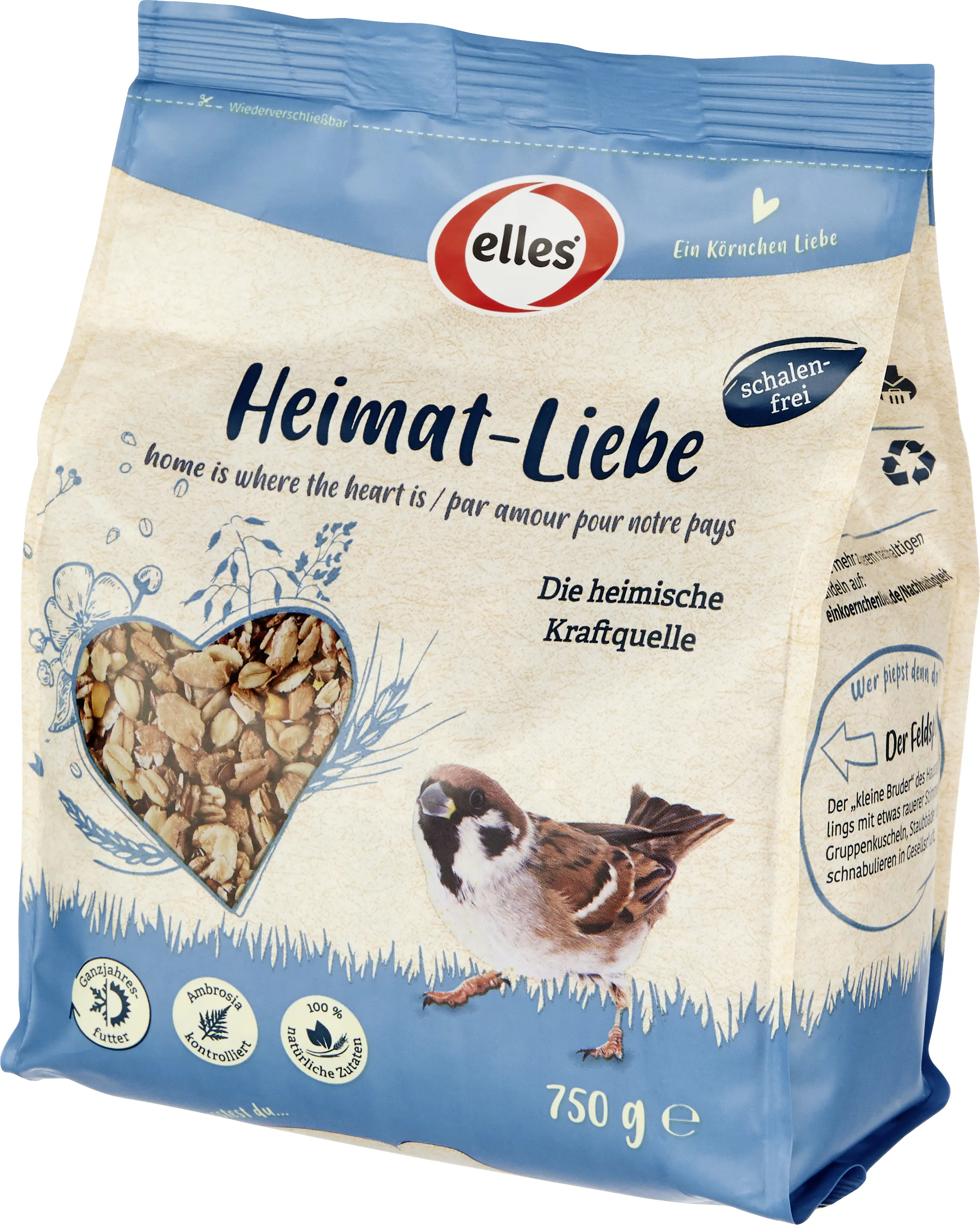 Elles Wildvogelfutter Heimat-Liebe 750 g
