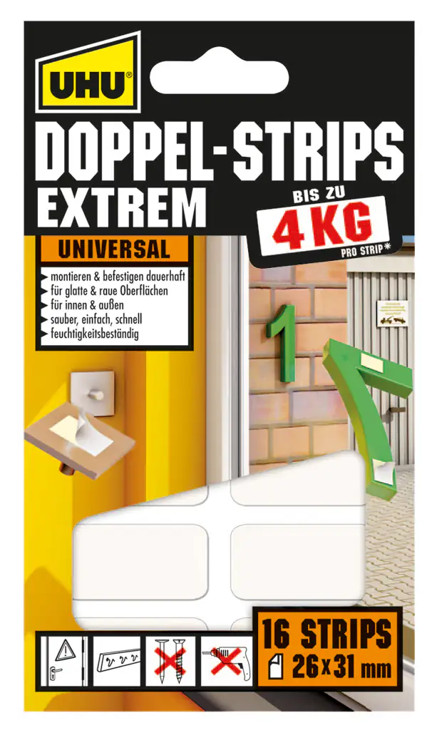 UHU Doppelstrips extrem 16 Stück