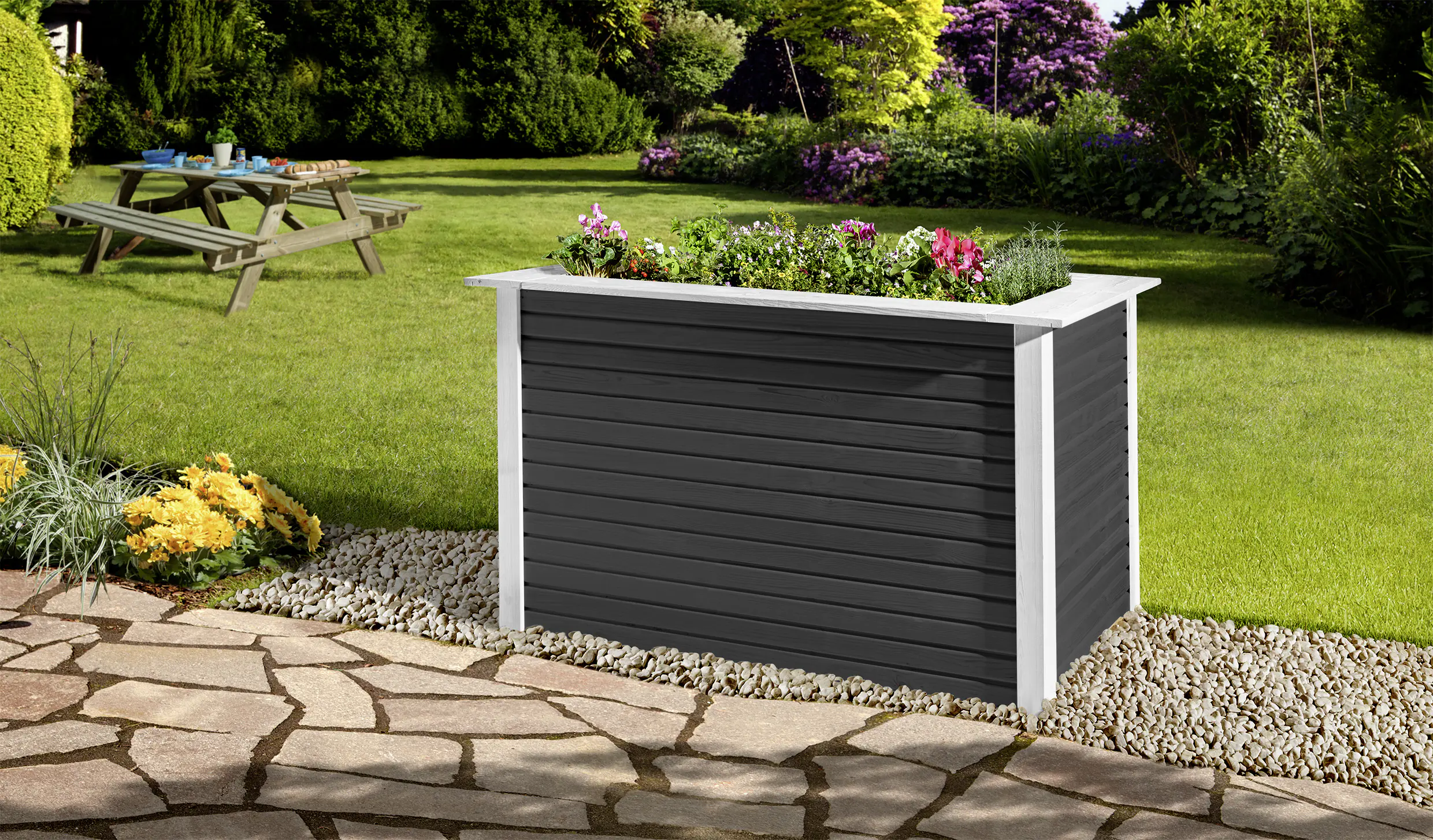 Weka Profi-Hochbeet WekaLine, 28 mm, anthrazit