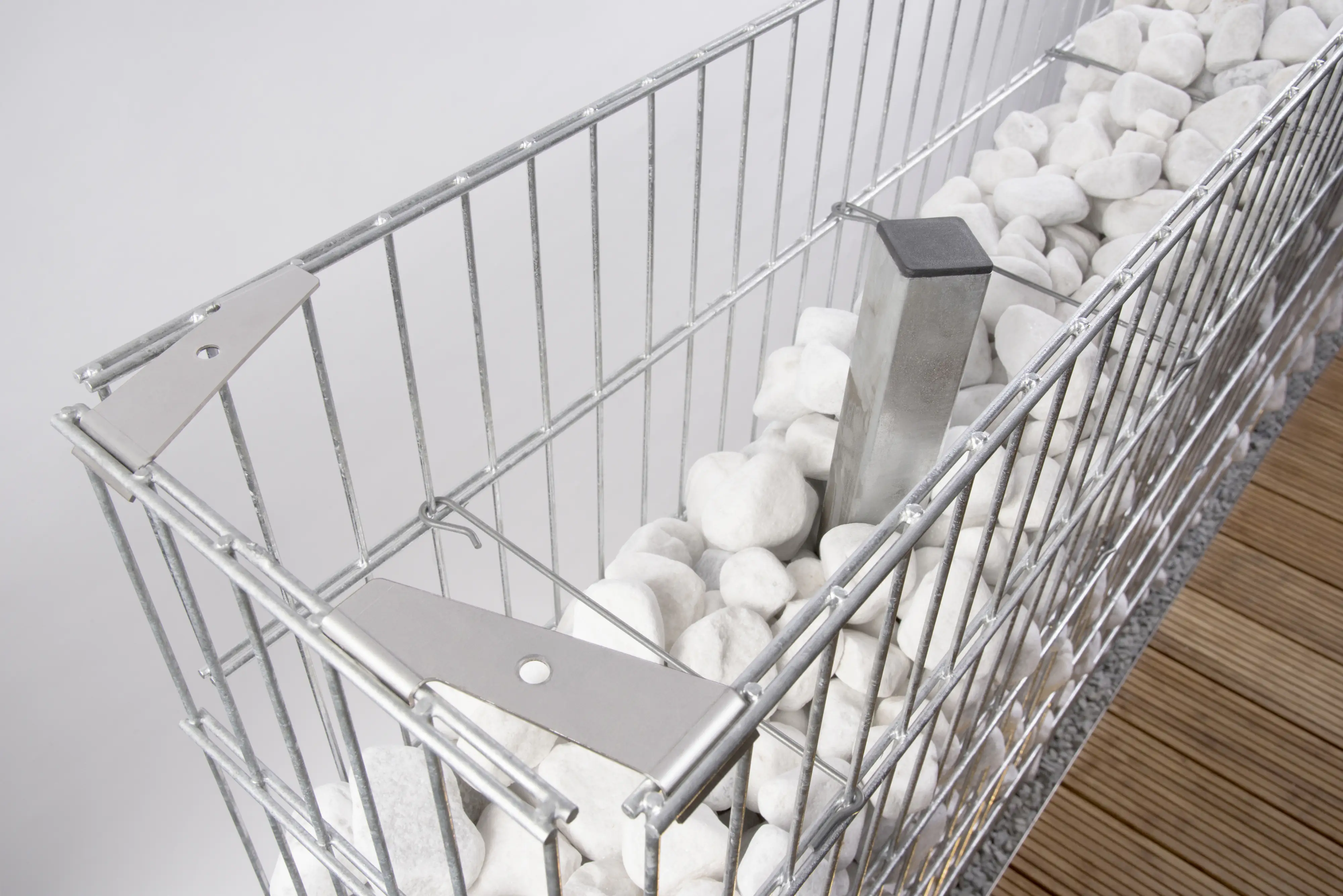 Alberts Seitengitter Gabione 25 x 80 cm verzinkt