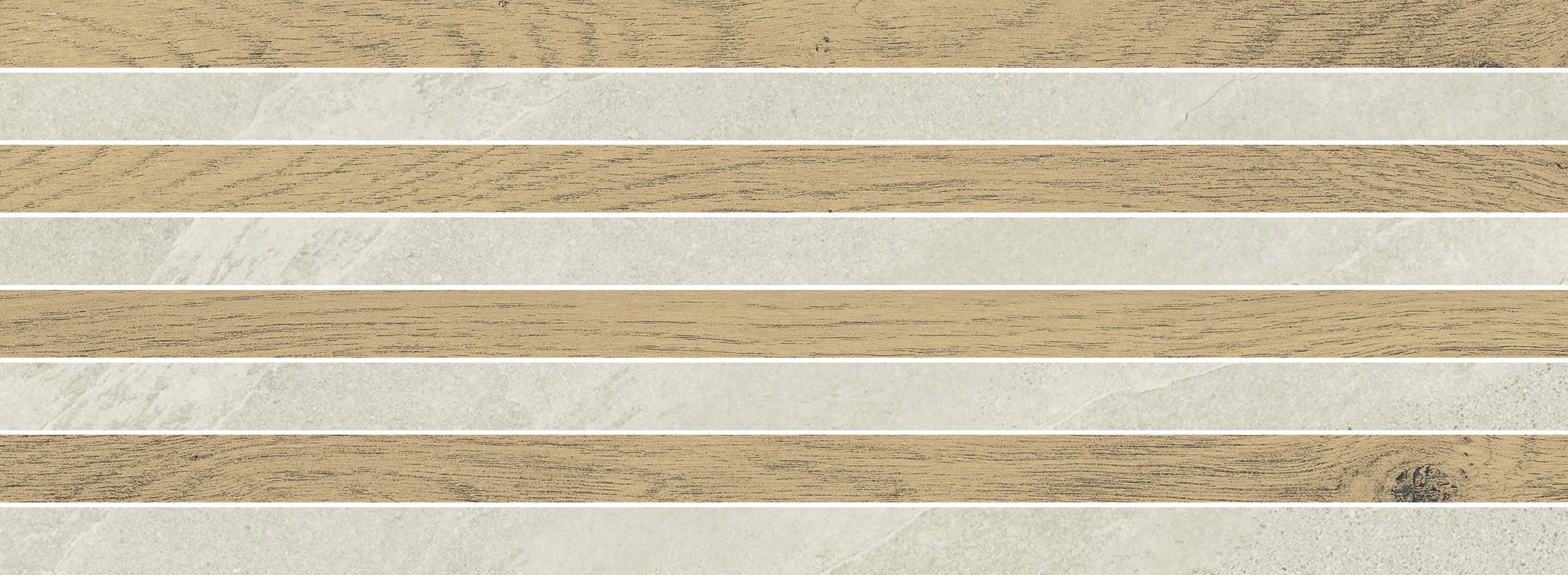 Wandfliese Feinsteinzeug Woodline Mountain 21,5 x 60 cm beige