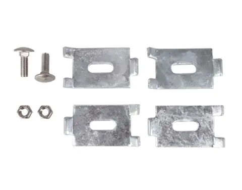 Alberts Eckverbinder zur Verbindung zweier Doppelstabmatten anthrazit 2 Stk