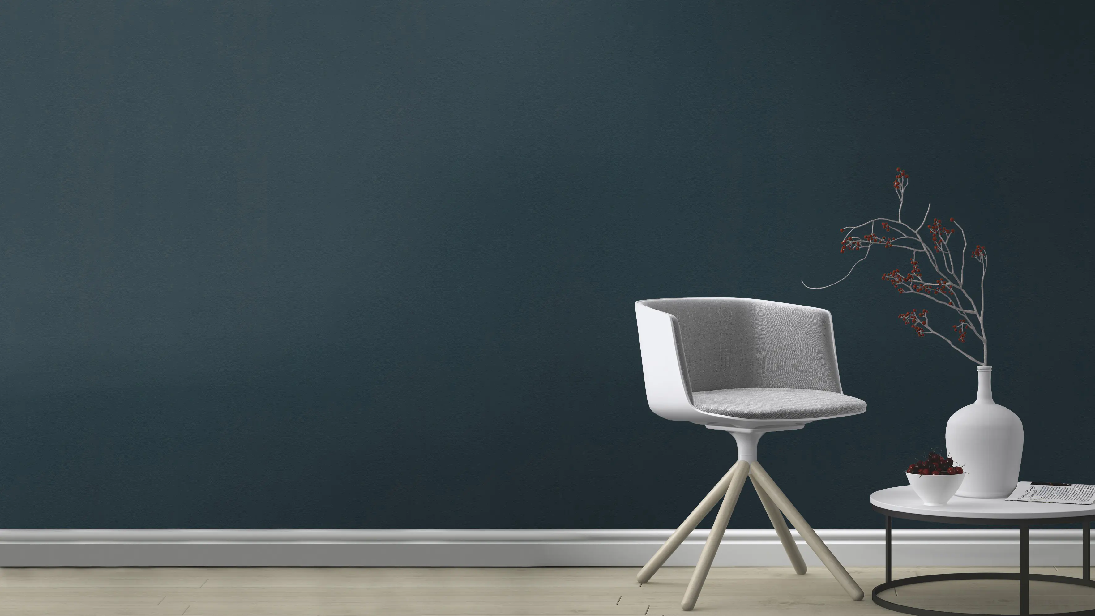 Rasch Vliestapete 752670 Blau-Dunkelblau Uni 10,05 m x 0,53 m