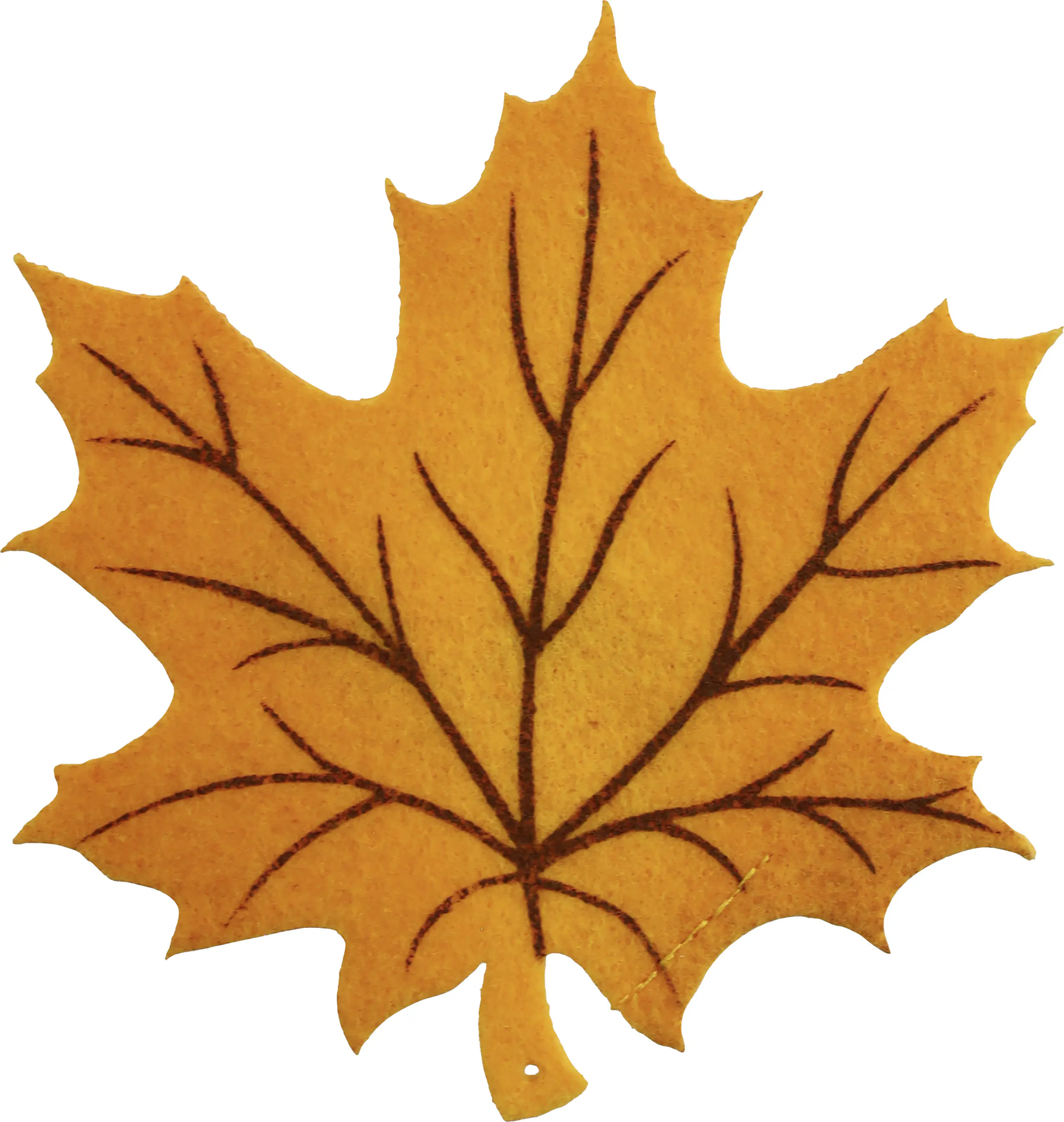 Untersetzer Filz Ahornblatt orange 12 x 12,5 cm