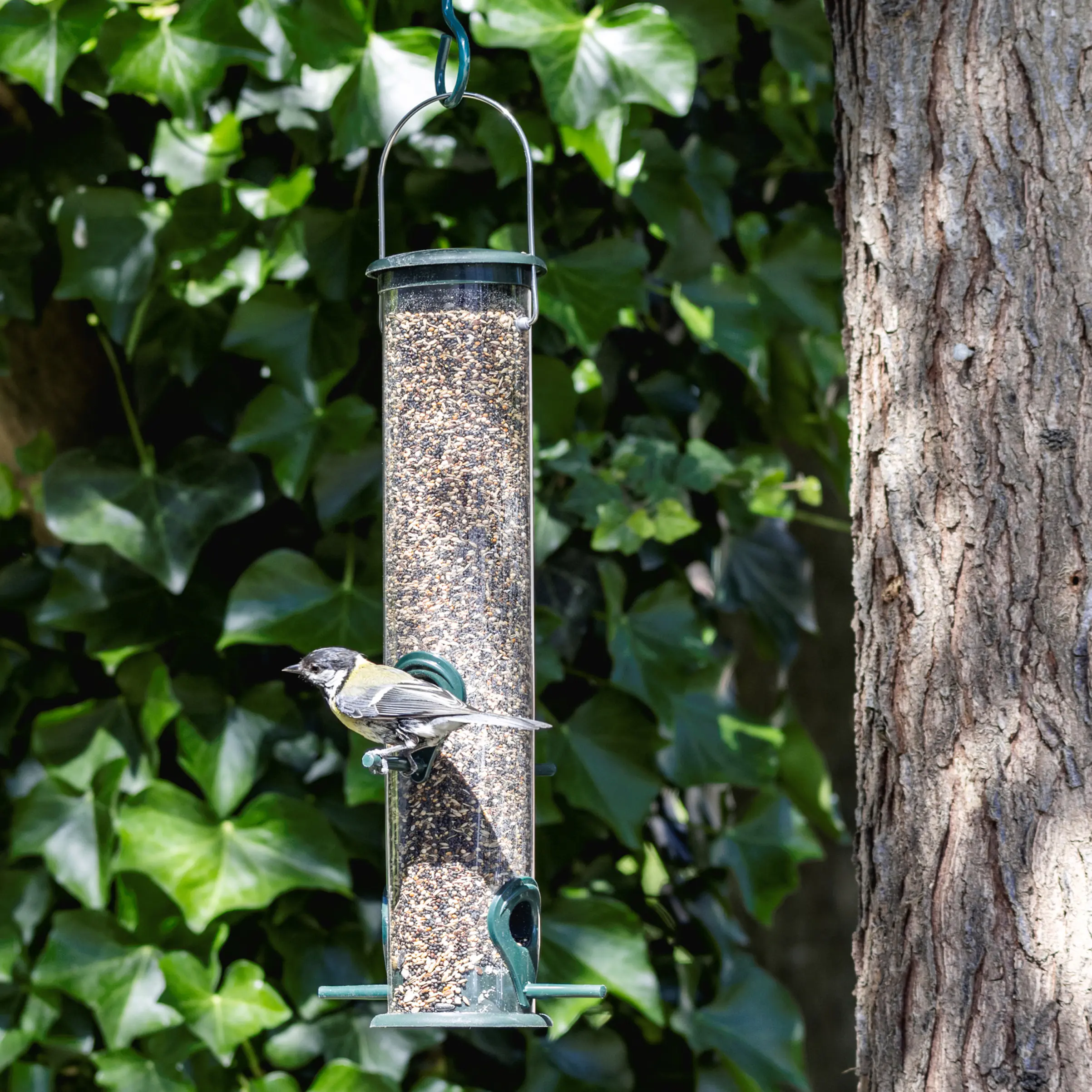 Futtersäule Kunststoff groß, grün Ø 16, Höhe 45 cm