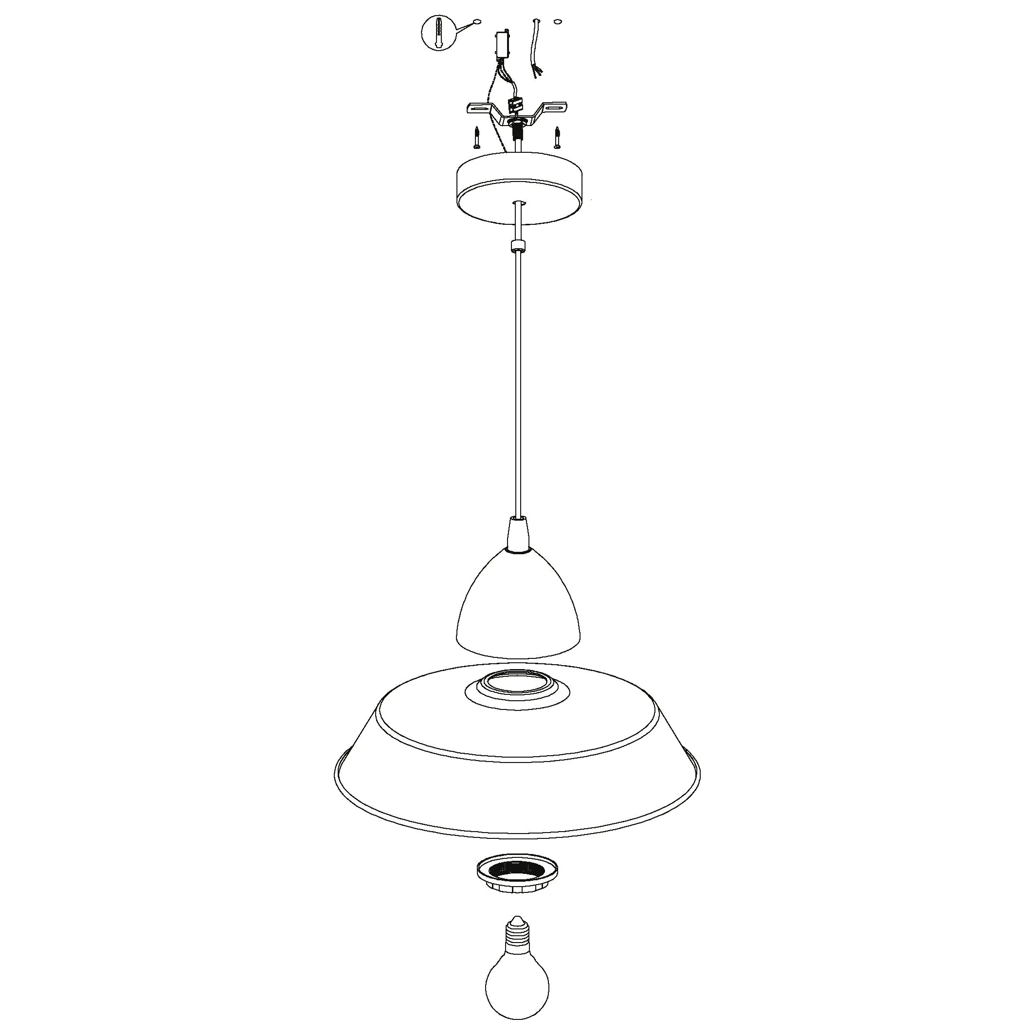 Eglo Pendelleuchte Auckland kupfer-antik