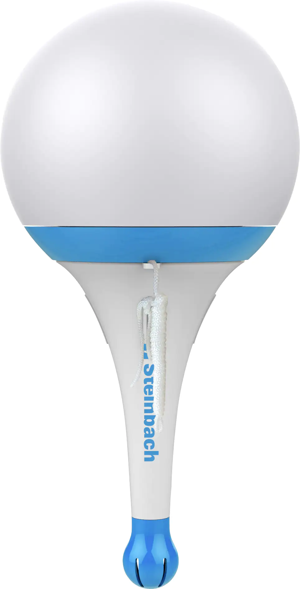 Steinbach Solarleuchte mit Funkthermometer blau