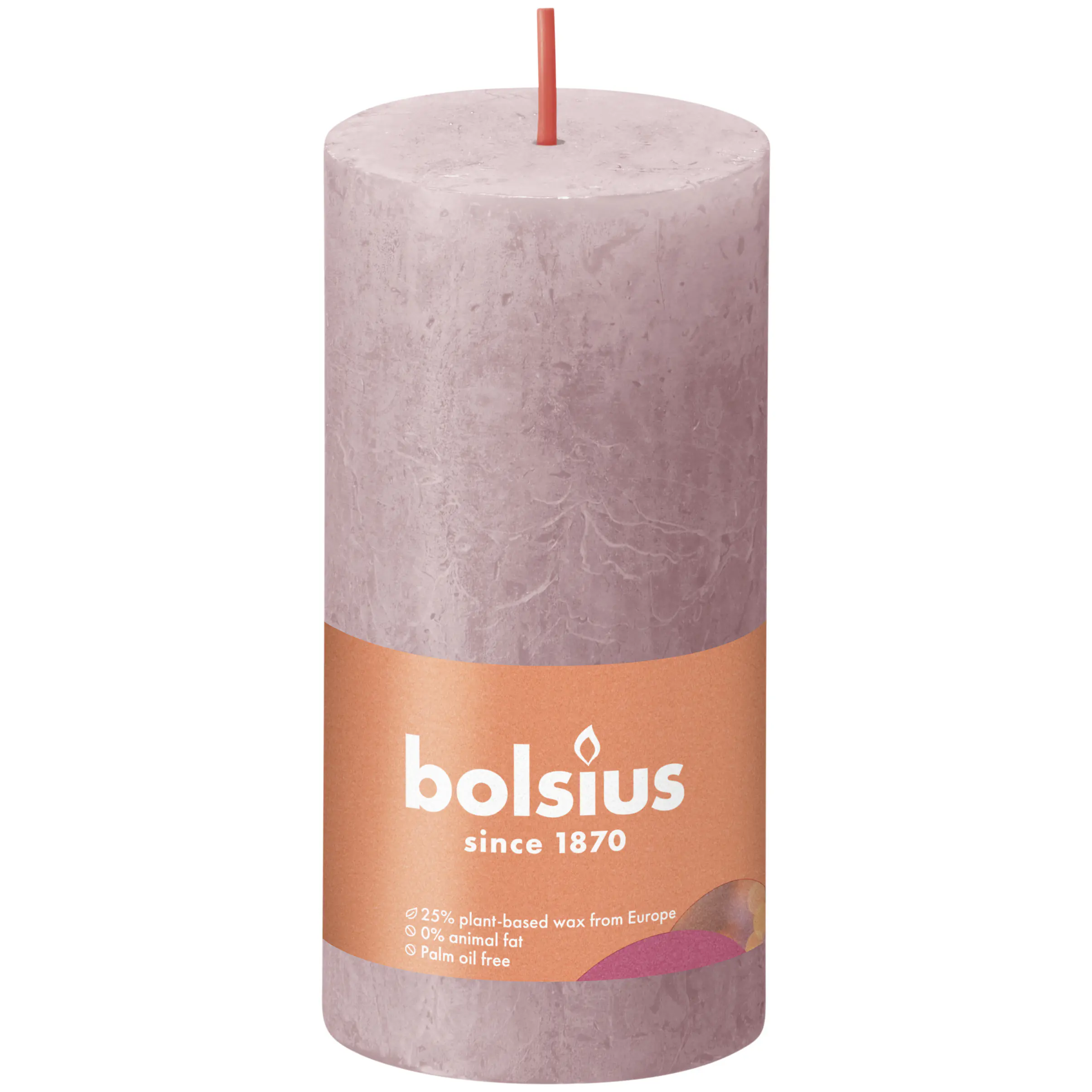 Bolsius Rustik-Kerze 100/50 mm Eschen-Rose
