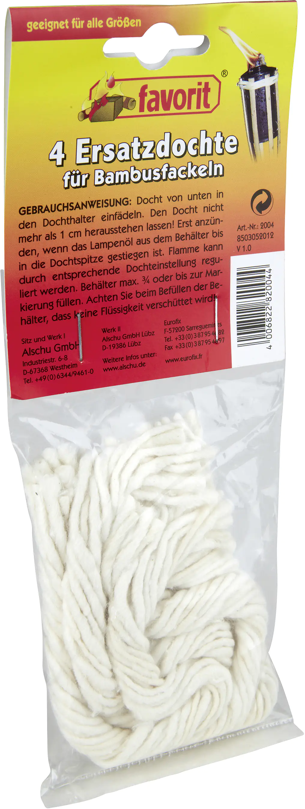 Favorit Ersatzdochte für Bambusfackeln, 4er Pack