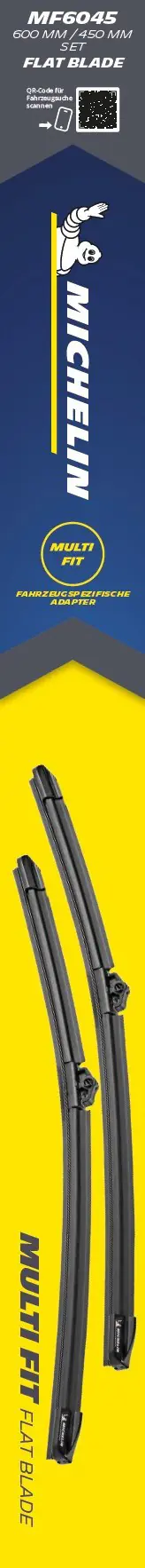 Michelin Scheibenwischer Multi Fit Set MF6045 Michelin Scheibenwischer Multi Fit Set MF6045