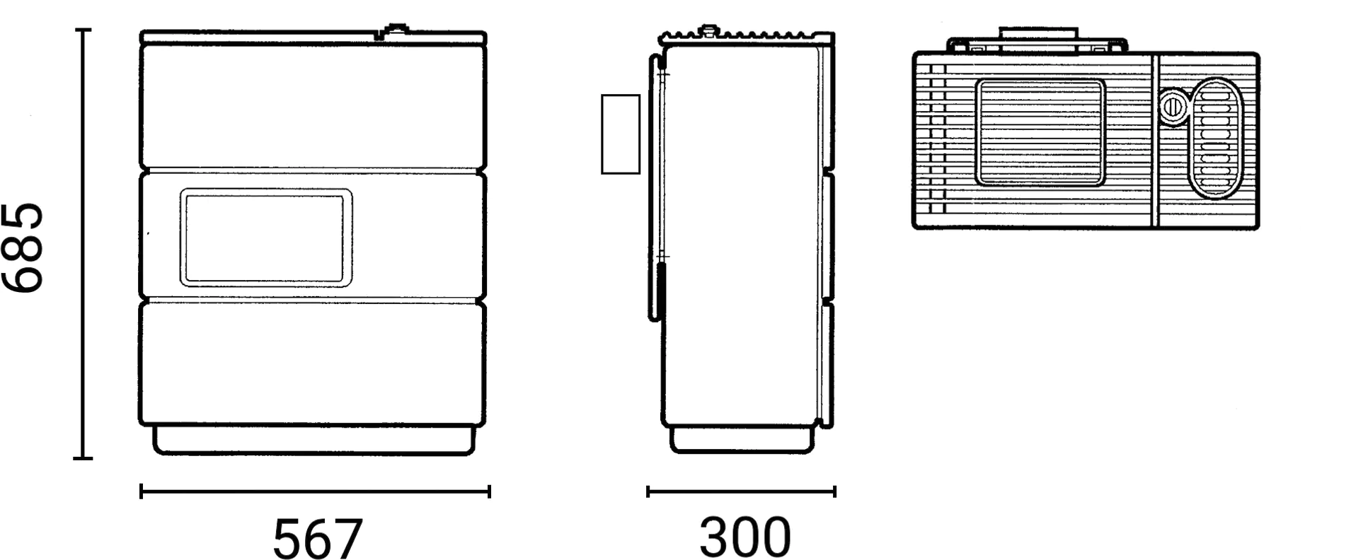 Wamsler Ölofen OS 4/5 Vario mit Sichtfenster Stahl