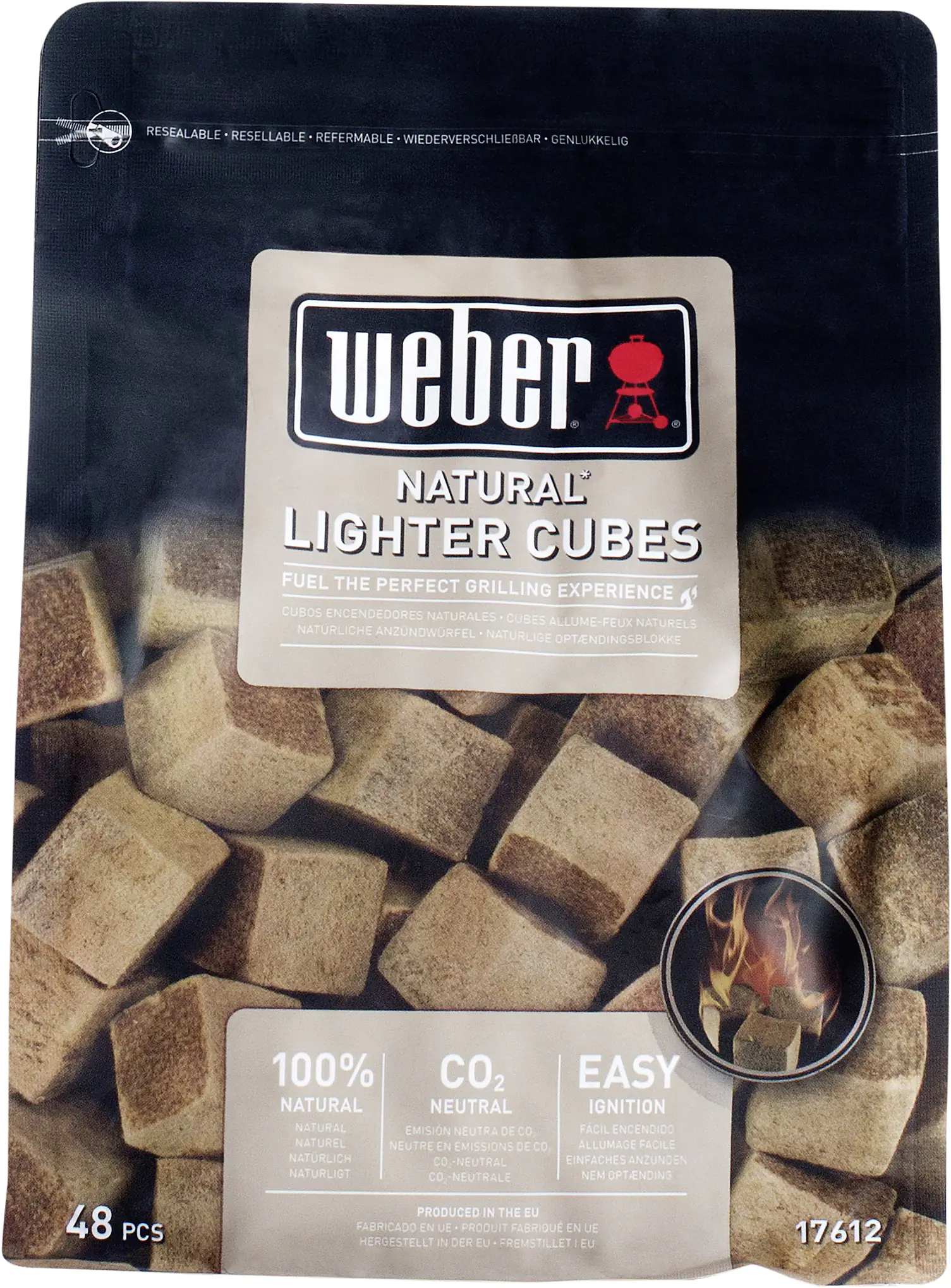 Weber Anzünder 48 Würfelbraun, ökologisch Weber Anzünder 48 Würfelbraun, ökologisch