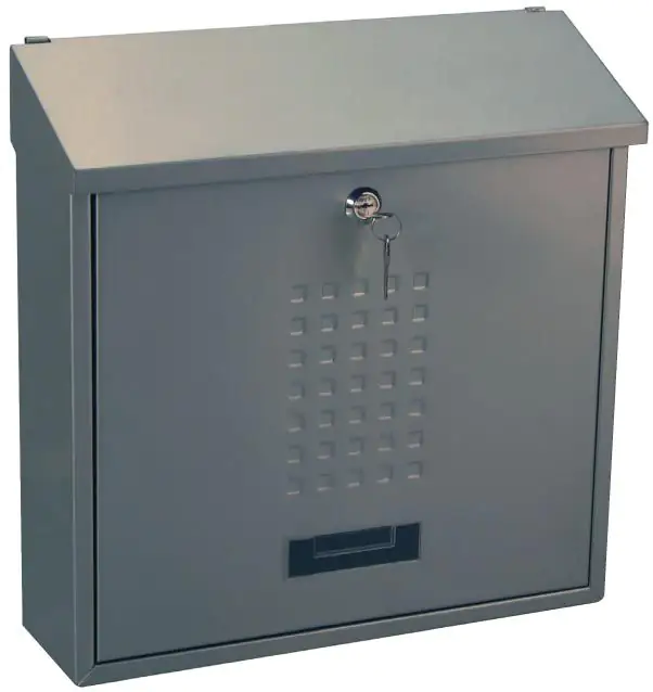 Primaster Briefkasten silber 36 x 10 x 37 cm