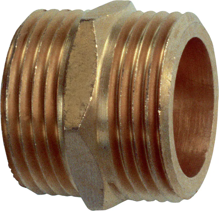 Cornat Messing Doppelnippel Beidseitig AG 1"