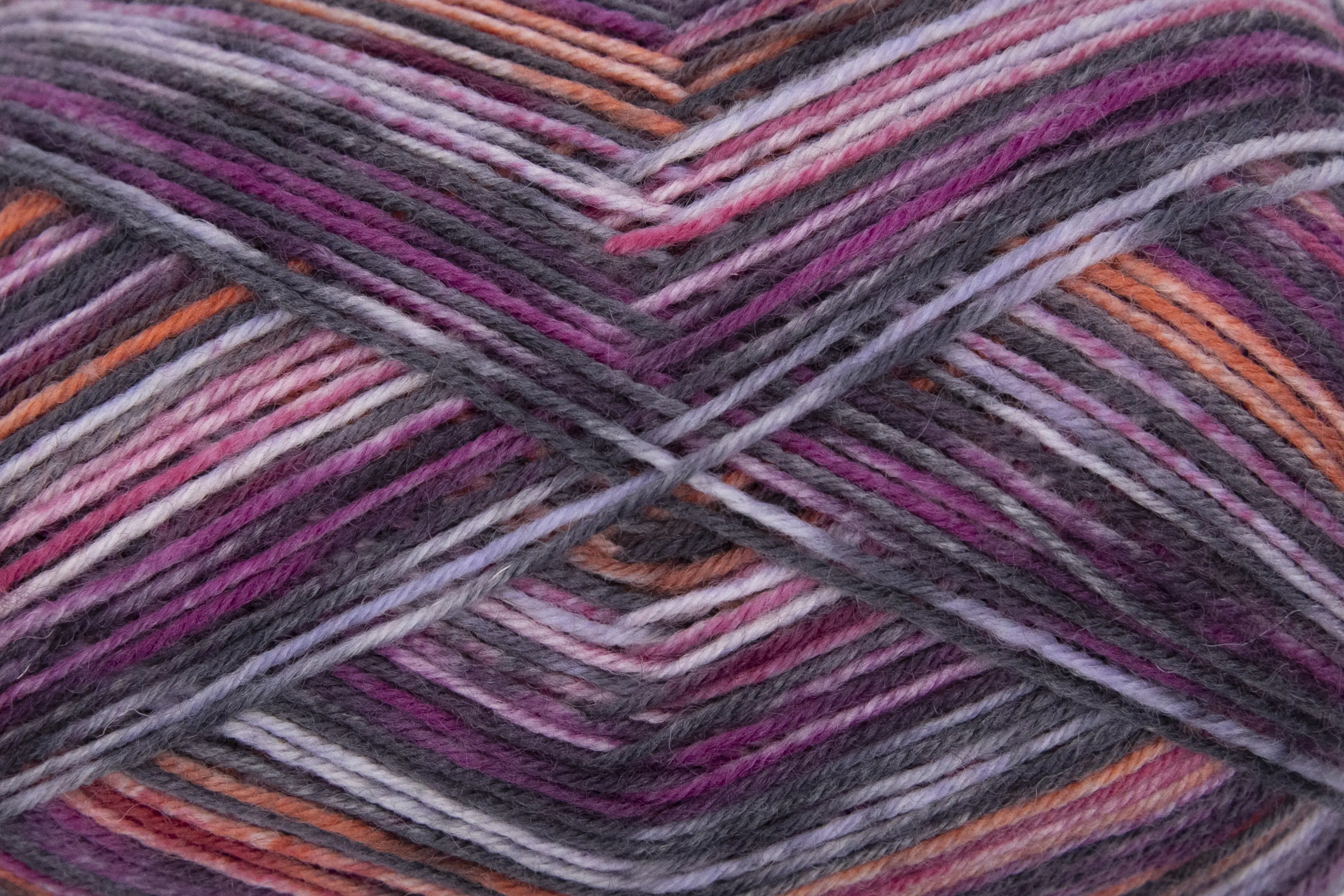 Gründl Sockenwolle Hot Socks 100 g 4-fach, grauschwarz-silbergrau-calypso-himbeerrot