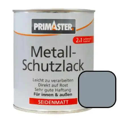 Primaster Metall-Schutzlack 750 ml silber seidenmatt