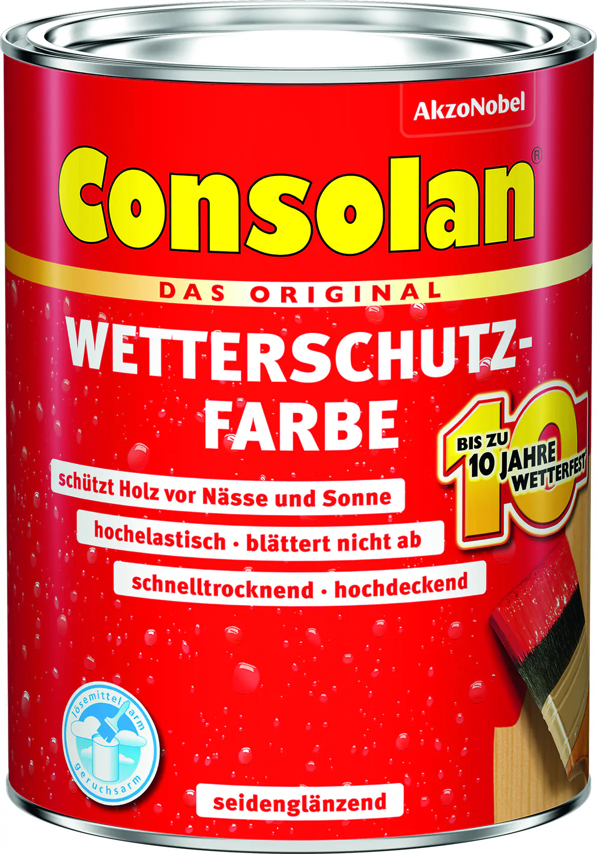 Consolan Wetterschutzfarbe 750 ml dunkelbraun Consolan Wetterschutzfarbe 750 ml dunkelbraun