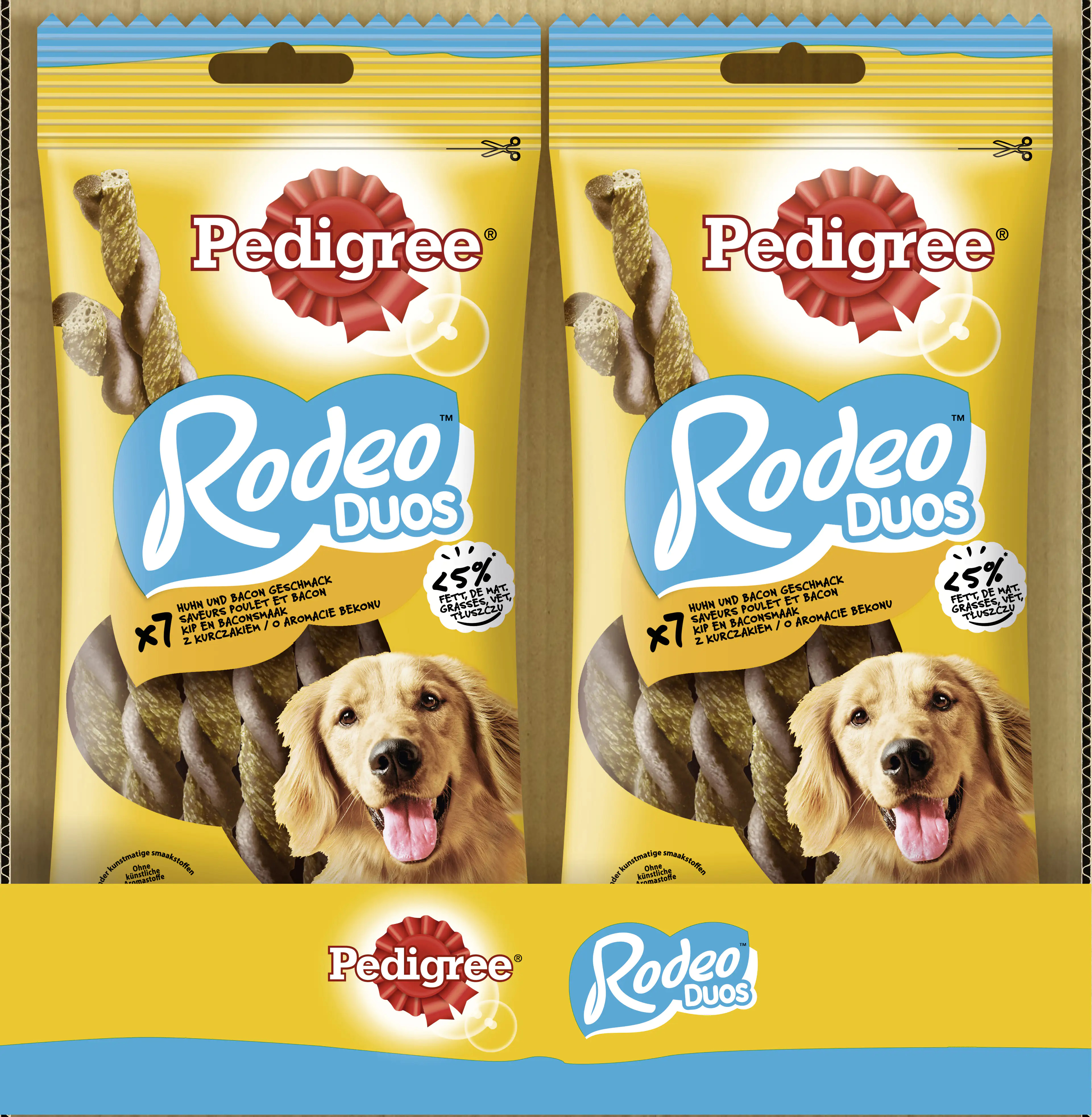 Pedigree Hundesnack Rodeo Duos mit Huhn- & Frühstücksspeck 7 Stück Pedigree Hundesnack Rodeo Duos mit Huhn- & Frühstücksspeck 7 Stück