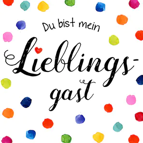 4014995338808 Braun & Company Servietten Motiv Mein Lieblingsgast 33 x 33 cm - 20er Pack