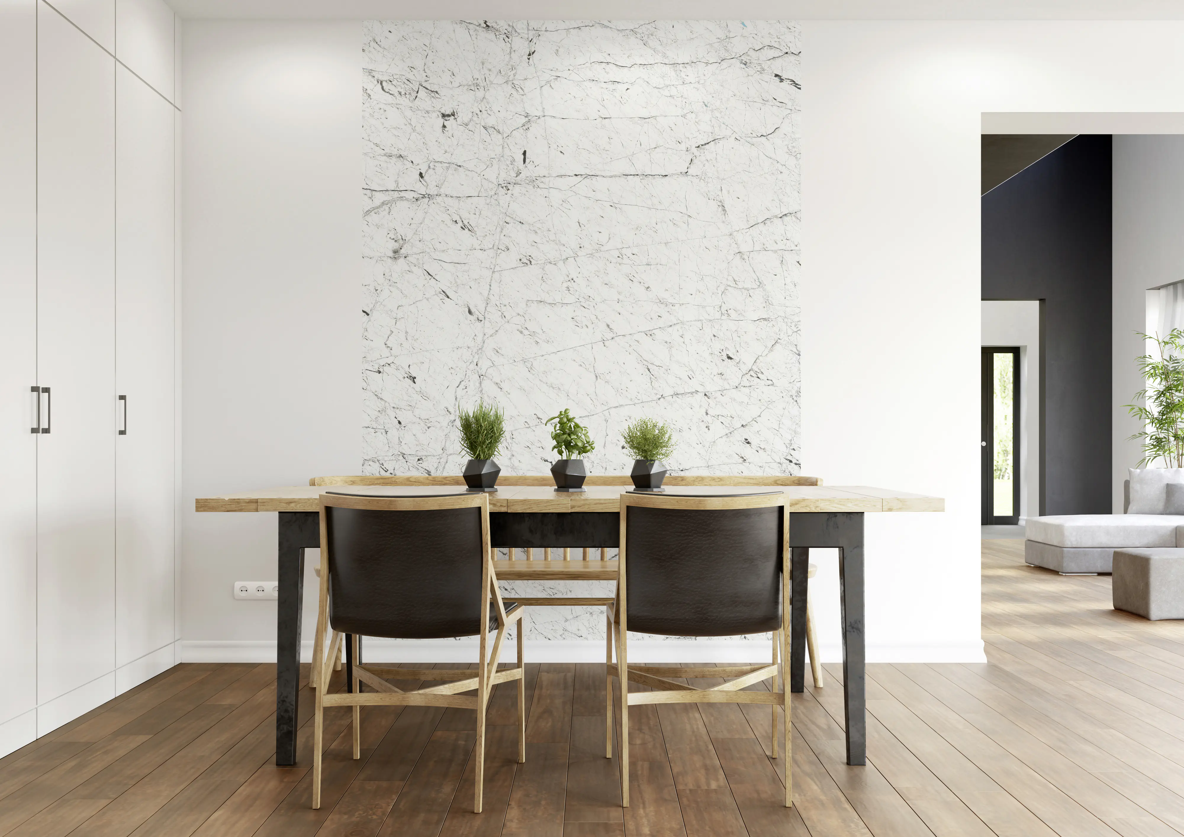 Rasch Vlies Fototapete 364330 Weiß-Cremeweiß Muster & Motive 3 m x 2,12 m