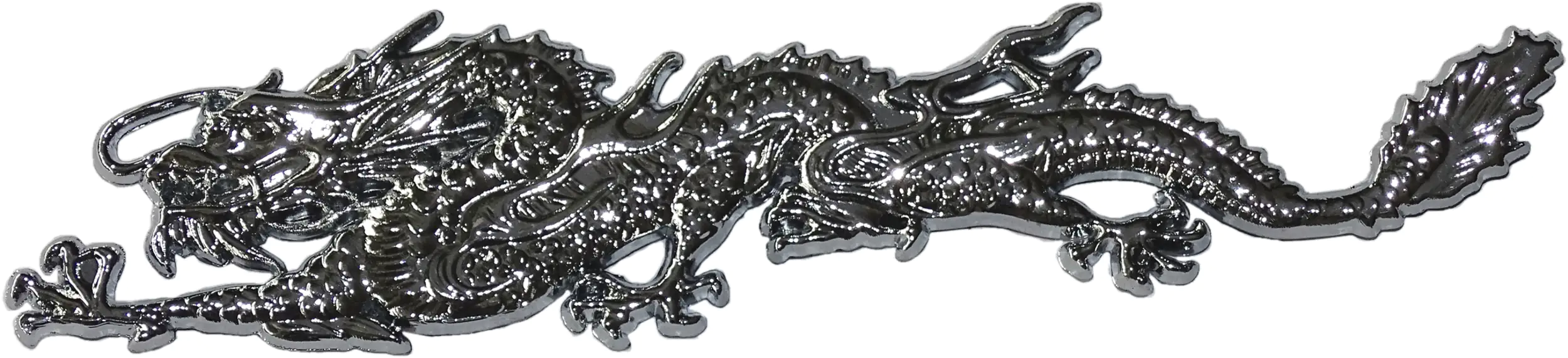 Hermann Schütz Relief-Chrome-Tattoo Dragon 160x35mm
