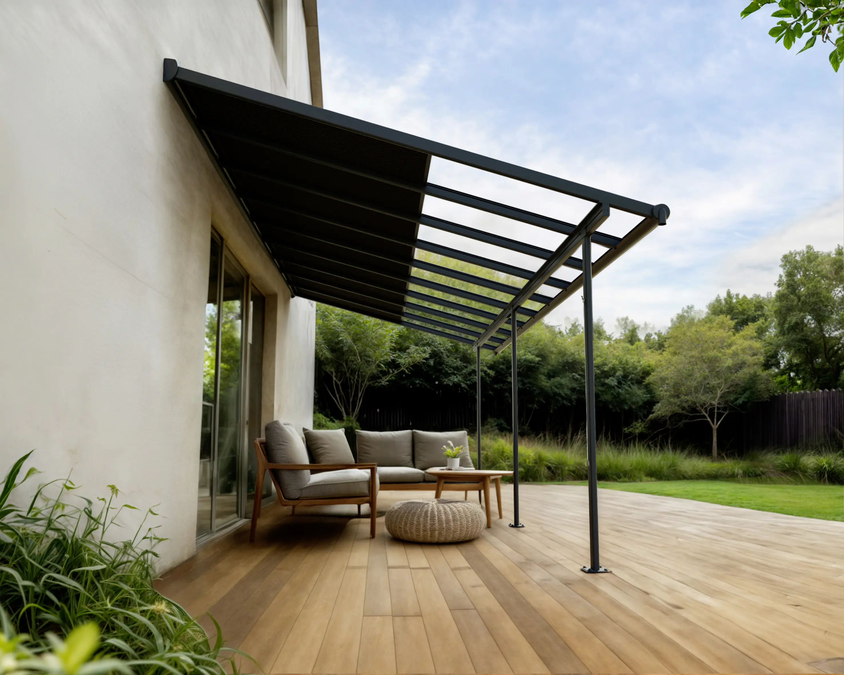 Canopia Terrassenüberdachung Sierra Cabrio 555 x 295 cm grau 