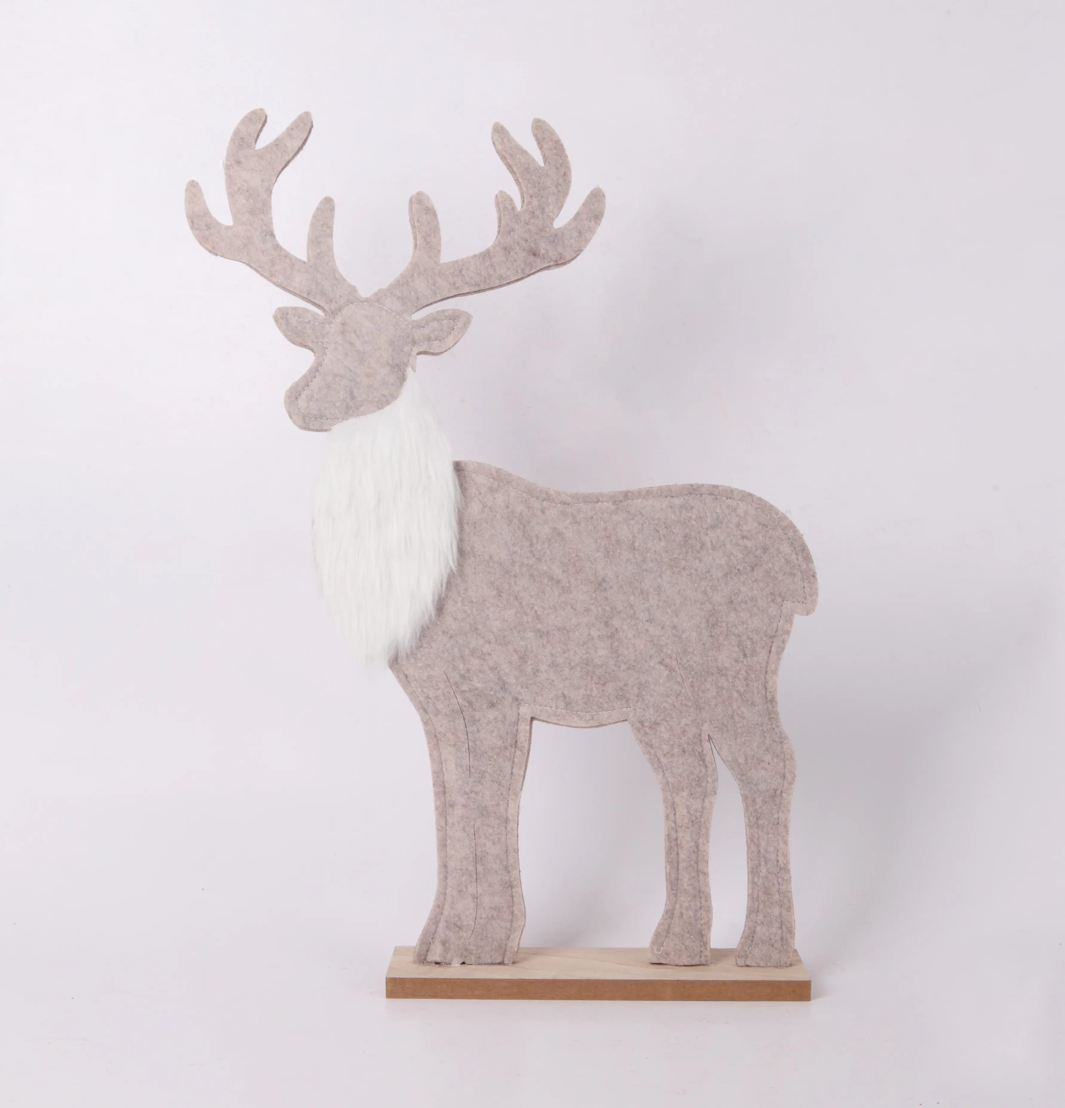Dekoaufsteller Rentier Holz 40 x 28 cm grau natur Dekoaufsteller Rentier Holz 40 x 28 cm grau natur