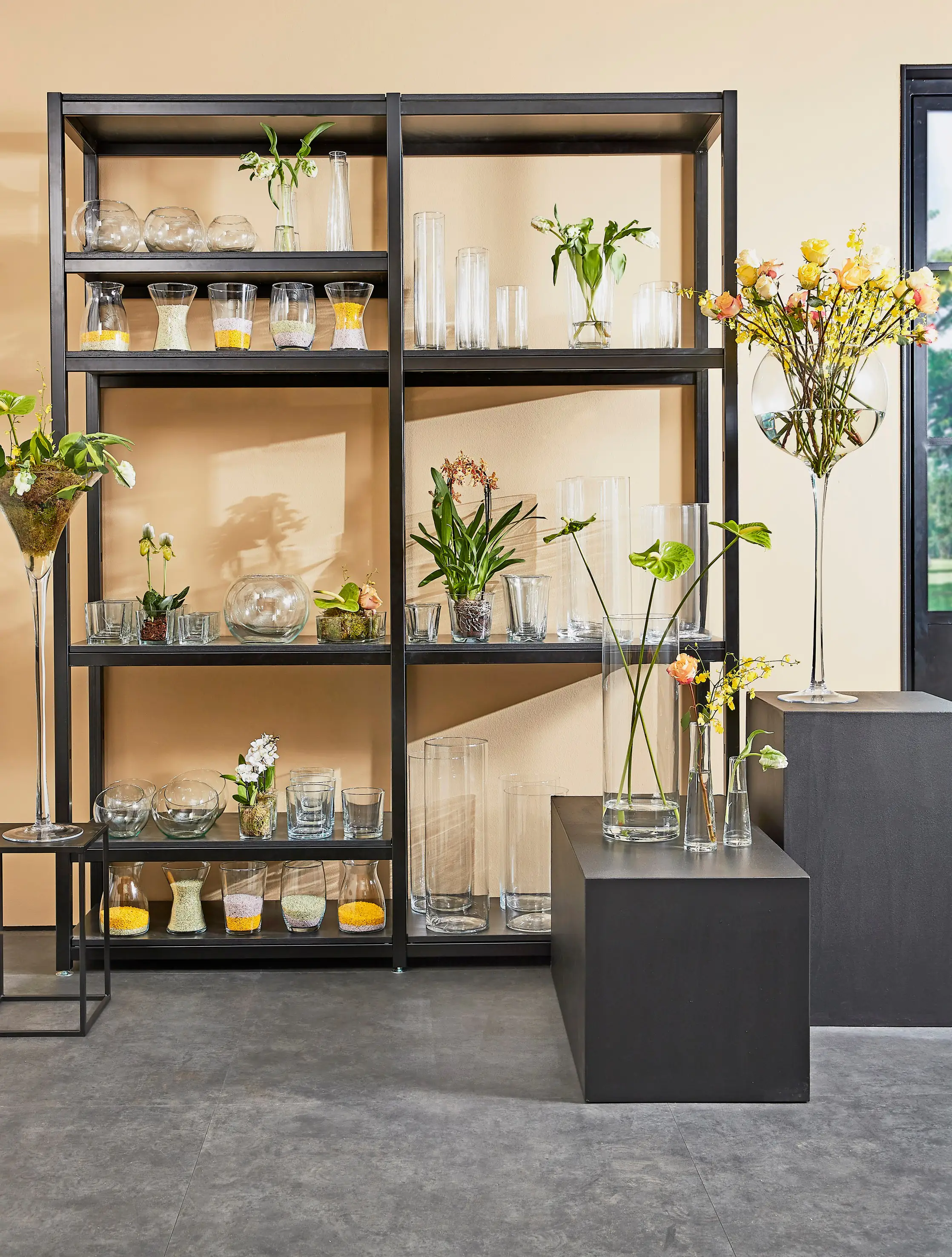 Mica Vase Charly Zylinder Glas 48 x 19 cm