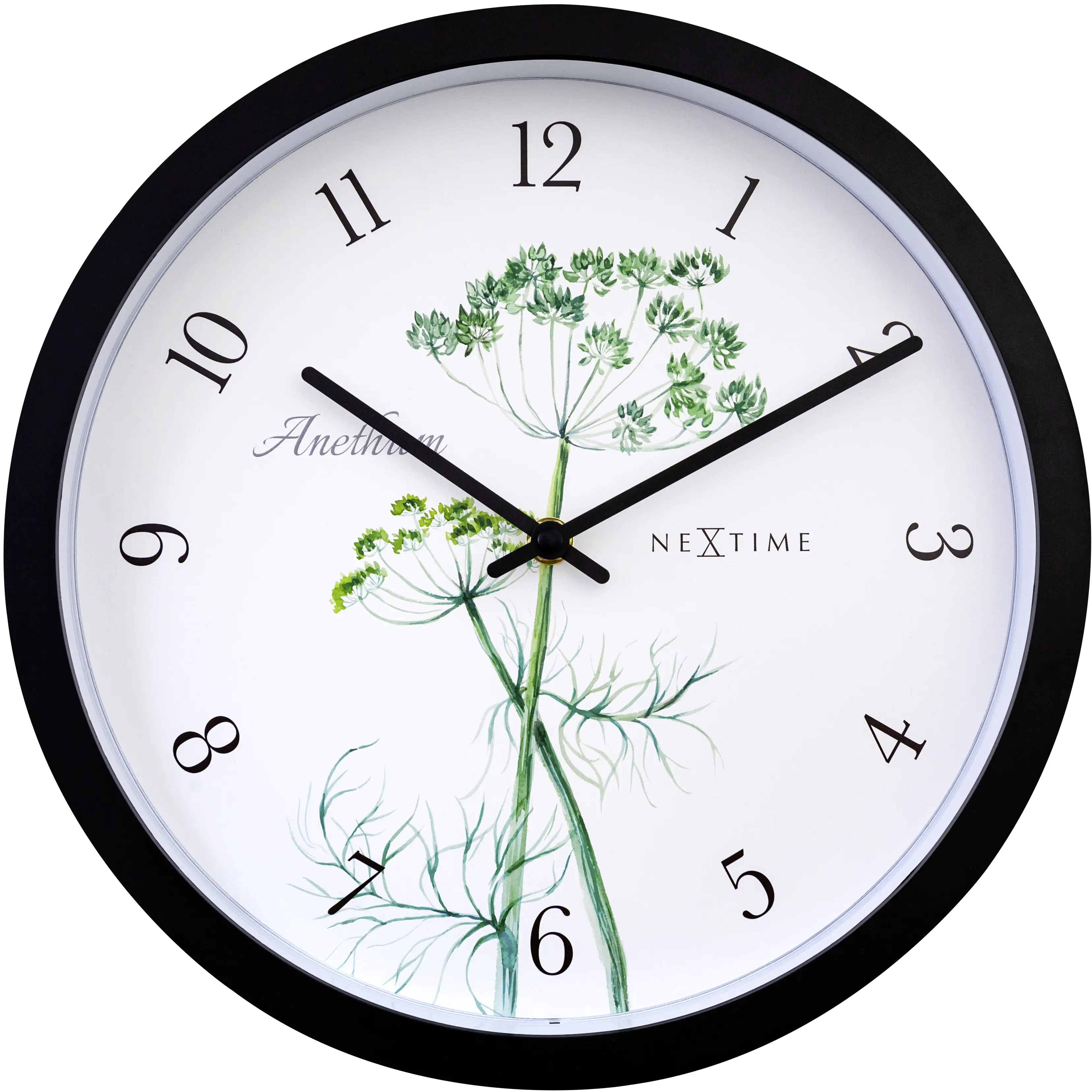 Nextime Außenwanduhr Anethium 30 cm schwarz