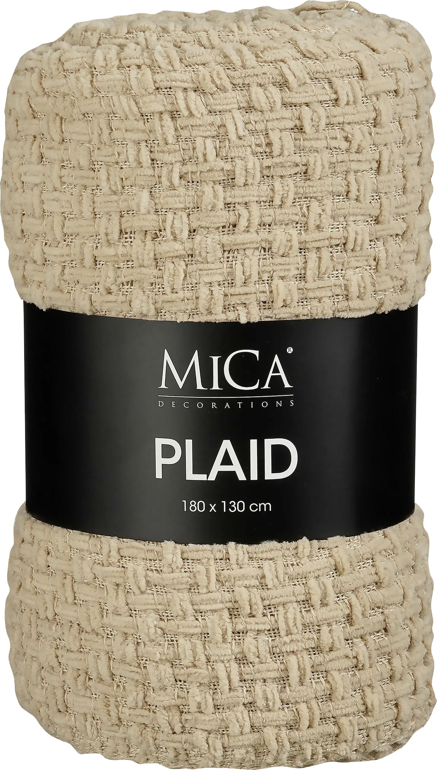 Mica Decorations Decke Cosenza 130 x 180 cm beige