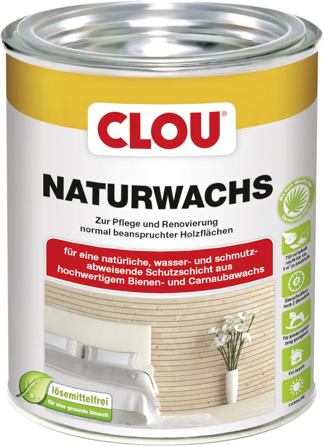 4007141347458 Clou Naturwachs 750 ml