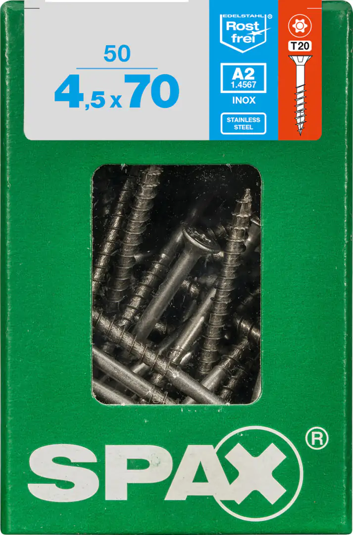 Spax Universalschrauben 4.5 x 70 mm TX 20 - 50 Stk.