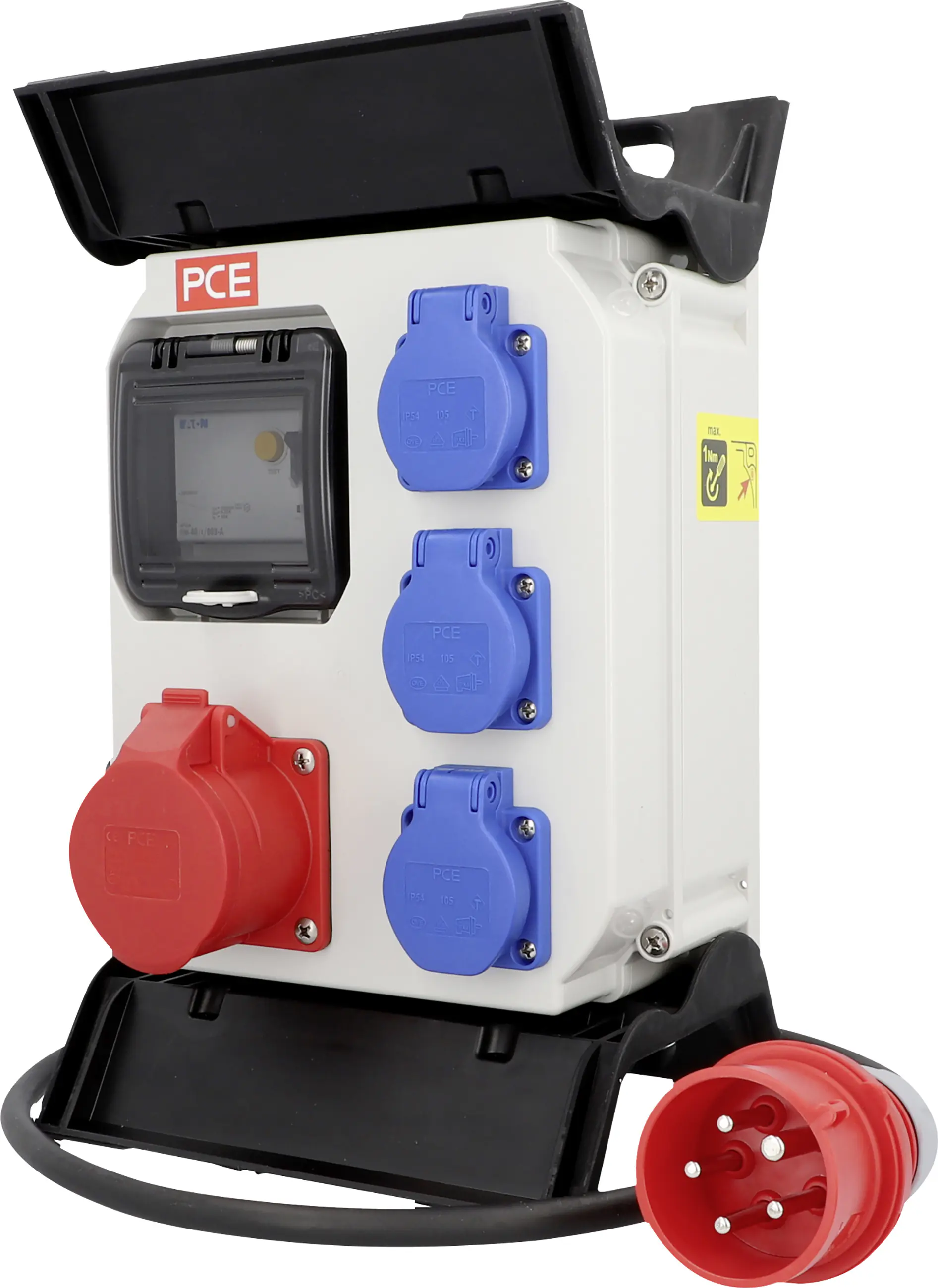 PCE CEE-Mobil-Verteiler 1xCEE 3xSchutzkontakt 2m PCE CEE-Mobil-Verteiler 1xCEE 3xSchutzkontakt 2m