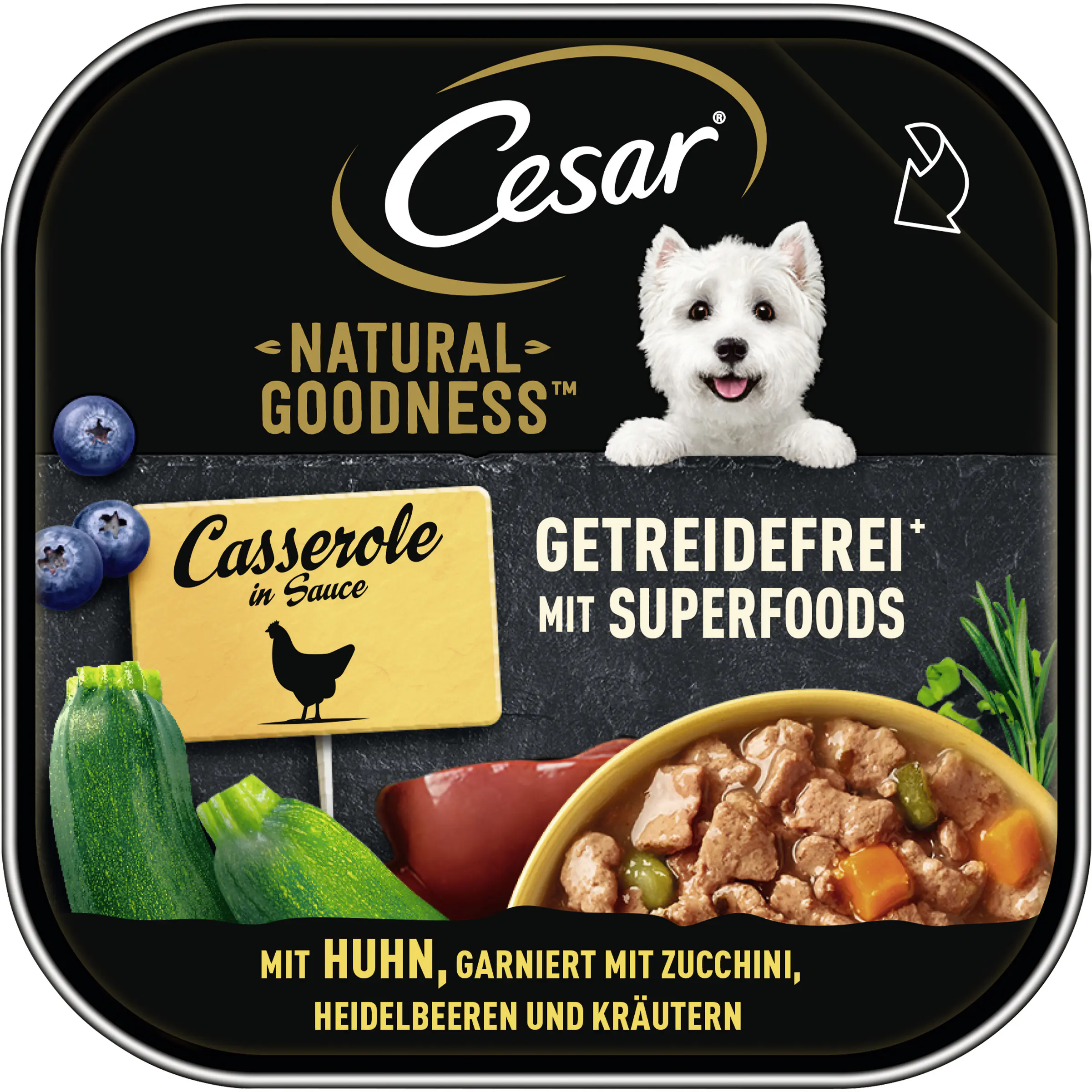 Cesar Natural Goodness Hundenassfutter Adult 100 g Huhn & Gemüse