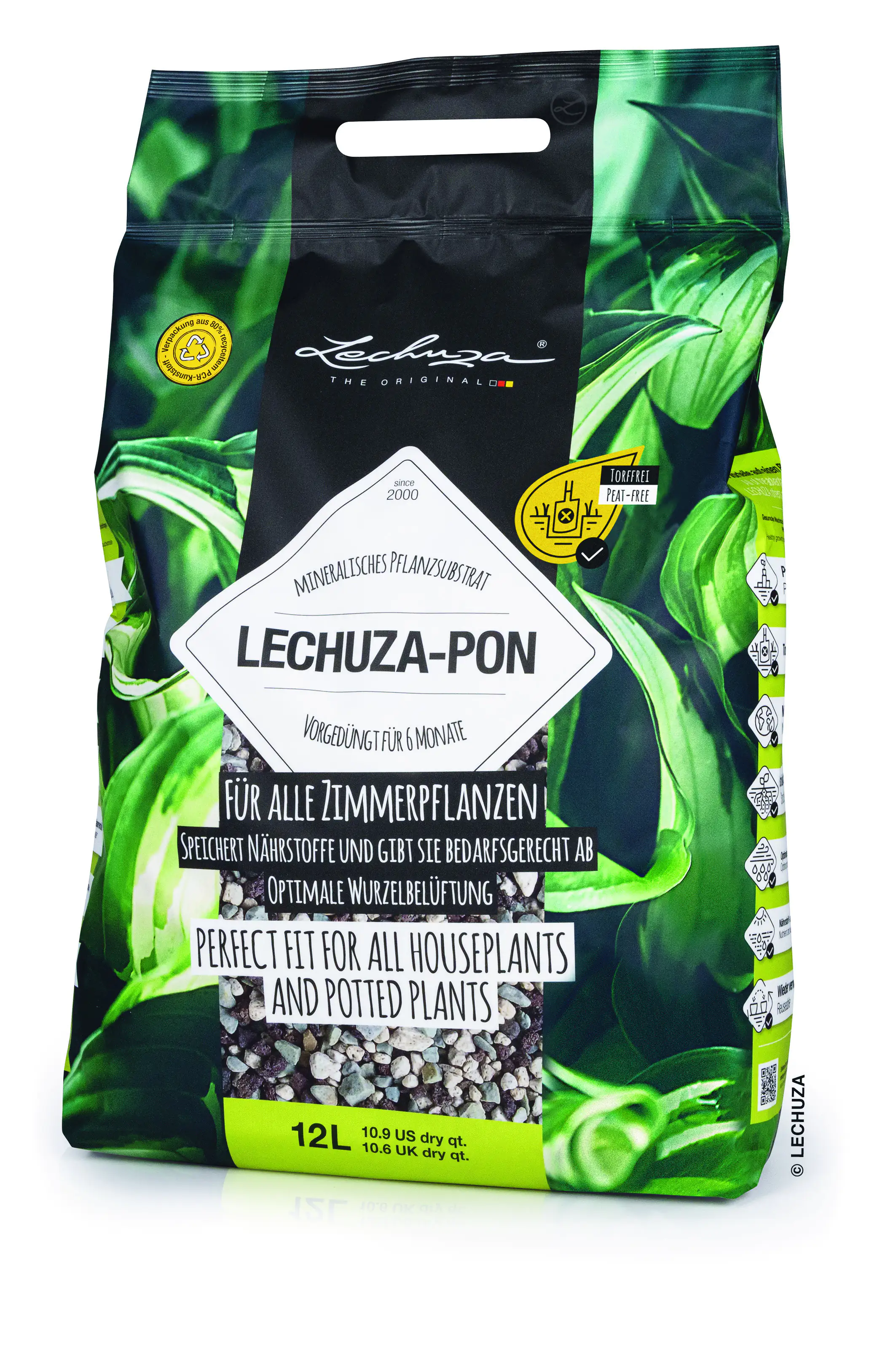 Lechuza-PON Pflanzgranulat 12 L torffrei Lechuza-PON Pflanzgranulat 12 L torffrei