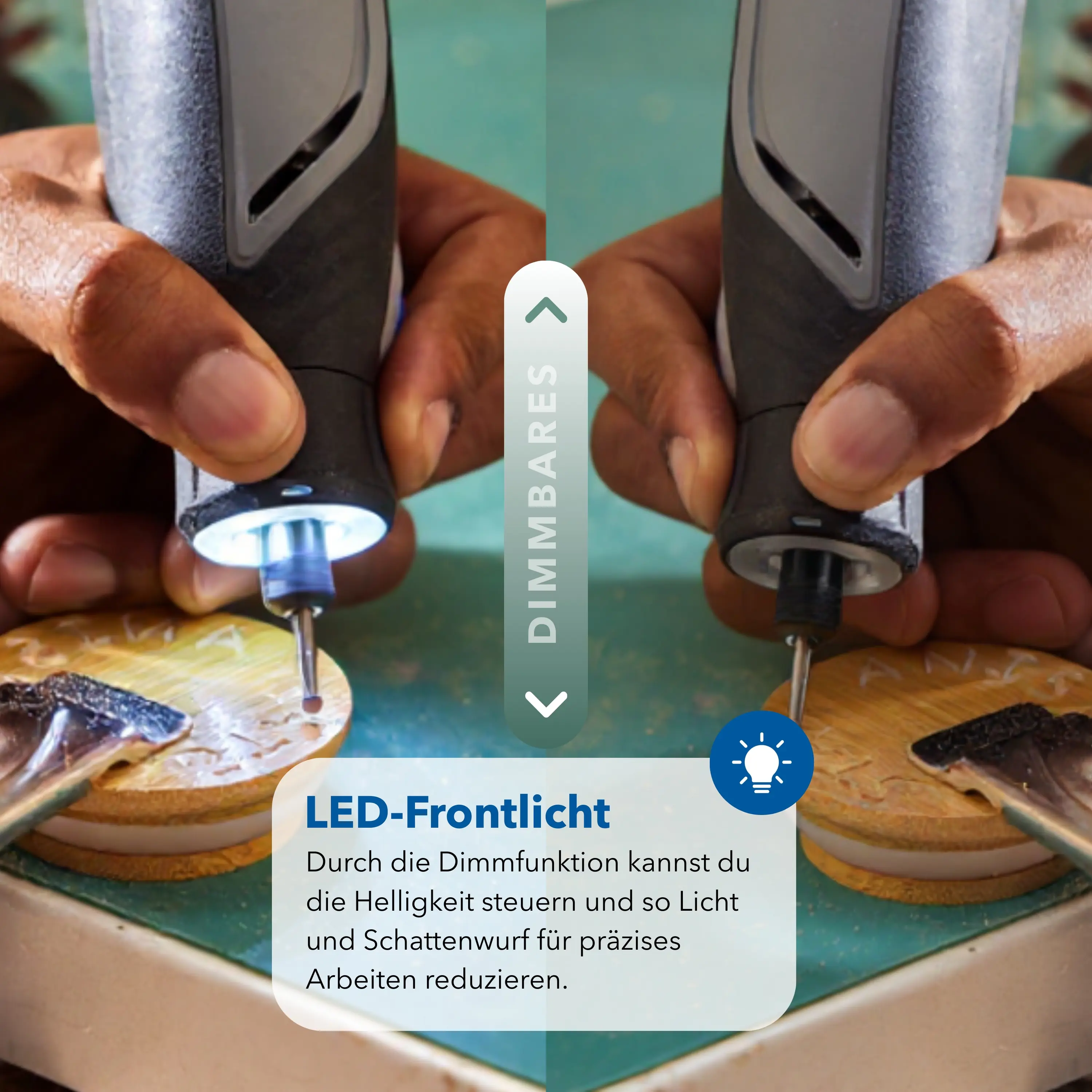 Dremel Akku-Multifunktionswerkzeug 8150-20 inkl. 20 Zubehörteilen und USB-C-Ladekabel