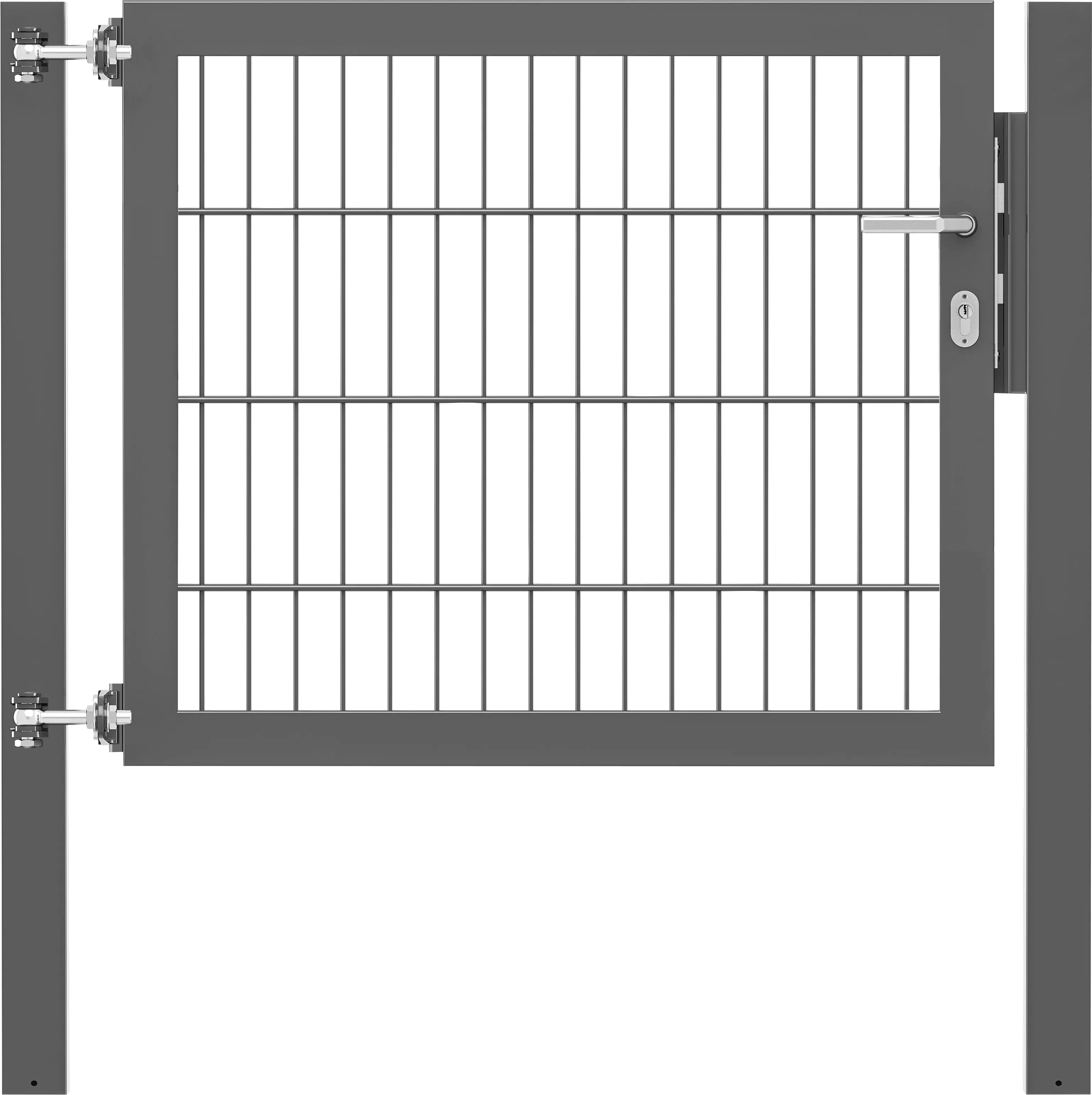 Alberts Einzeltor Flexo Plus anthrazit 100 x 80 cm Alberts Einzeltor Flexo Plus anthrazit 100 x 80 cm