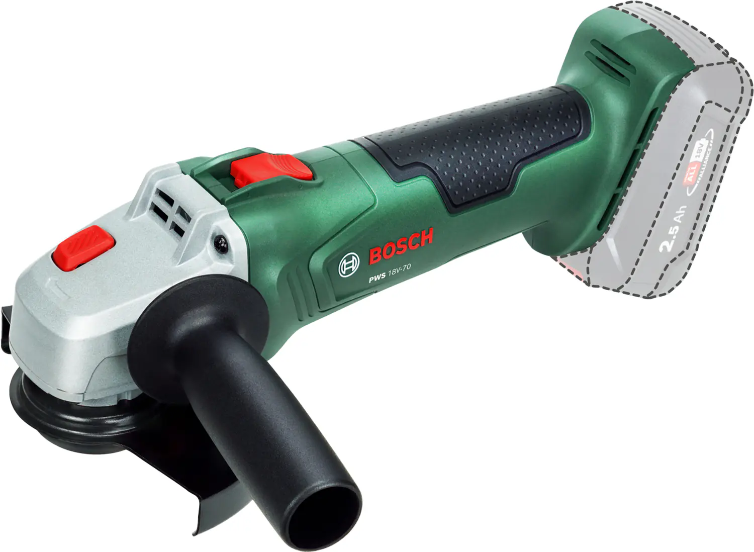 Bosch Akku-Winkelschleifer PWS 18V-70 125 mm Solo Bosch Akku-Winkelschleifer PWS 18V-70 125 mm Solo