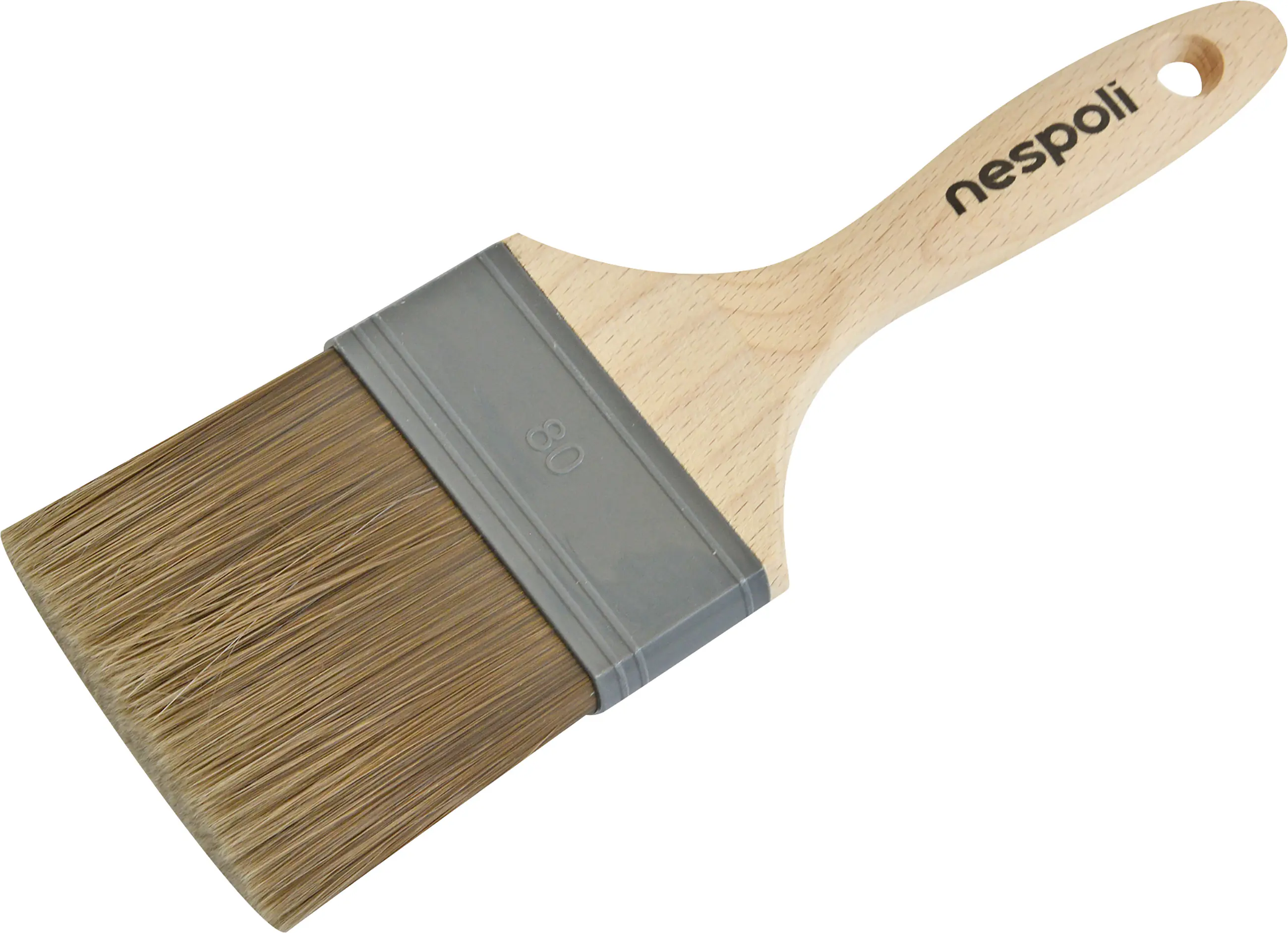 Nespoli Flachpinsel 80 mm braun