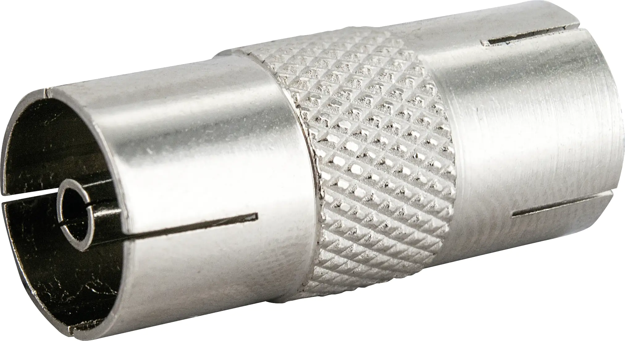 Schwaiger Koaxial Adapter UEST8026 531 silber, 1x IEC Buchse / 1x IEC Buchse