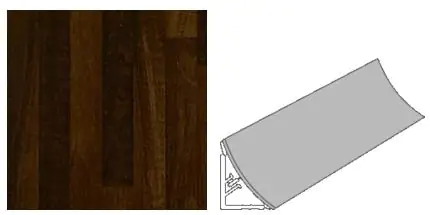 Getalit Wandanschlußsystem Plus 300 cm, 20 x 30 mm, Butcherblock-Optik