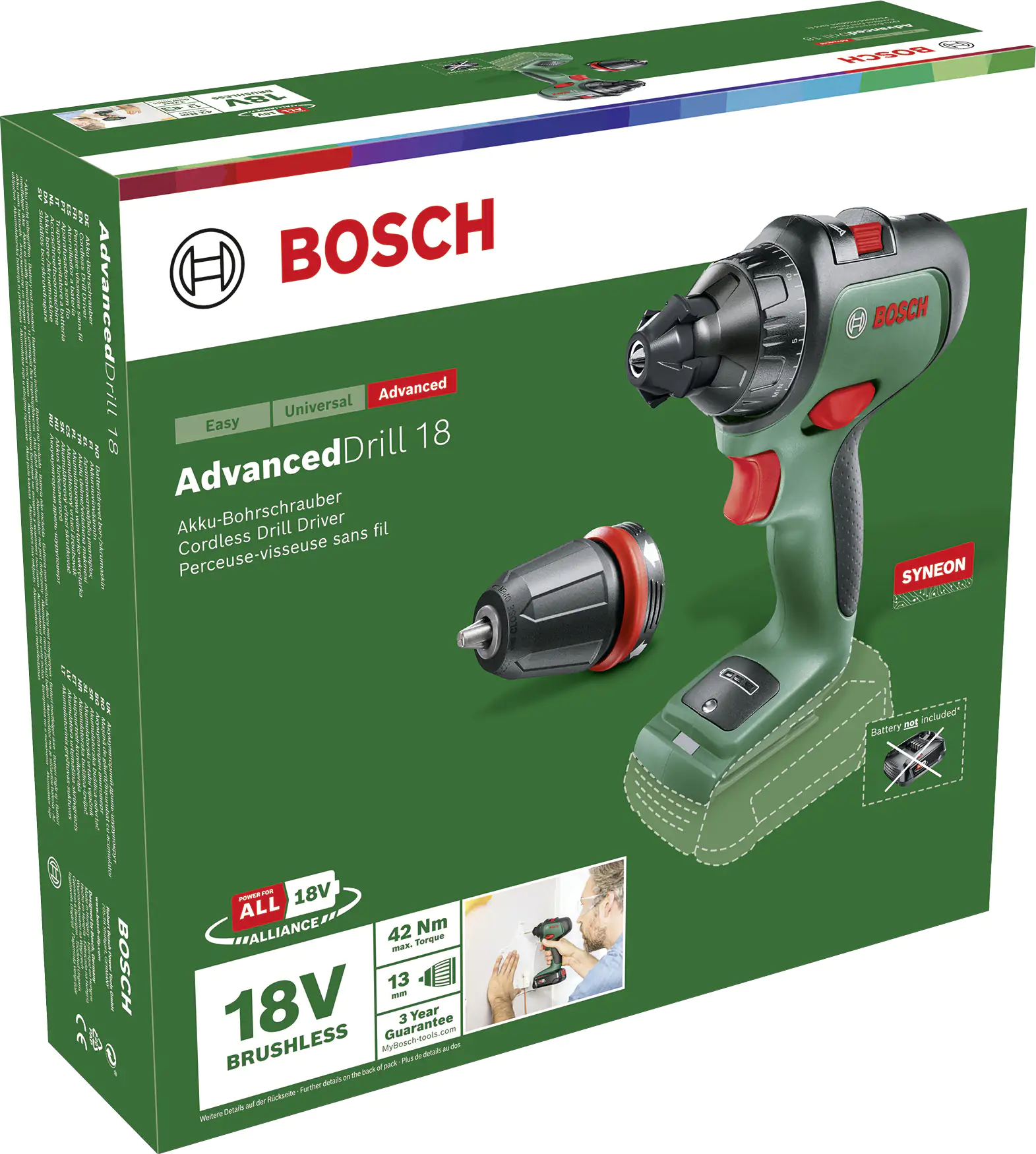 Bosch Akku-Bohrschrauber AdvancedDrill 18 V 2,5 Ah Solo Bosch Akku-Bohrschrauber AdvancedDrill 18 V 2,5 Ah Solo