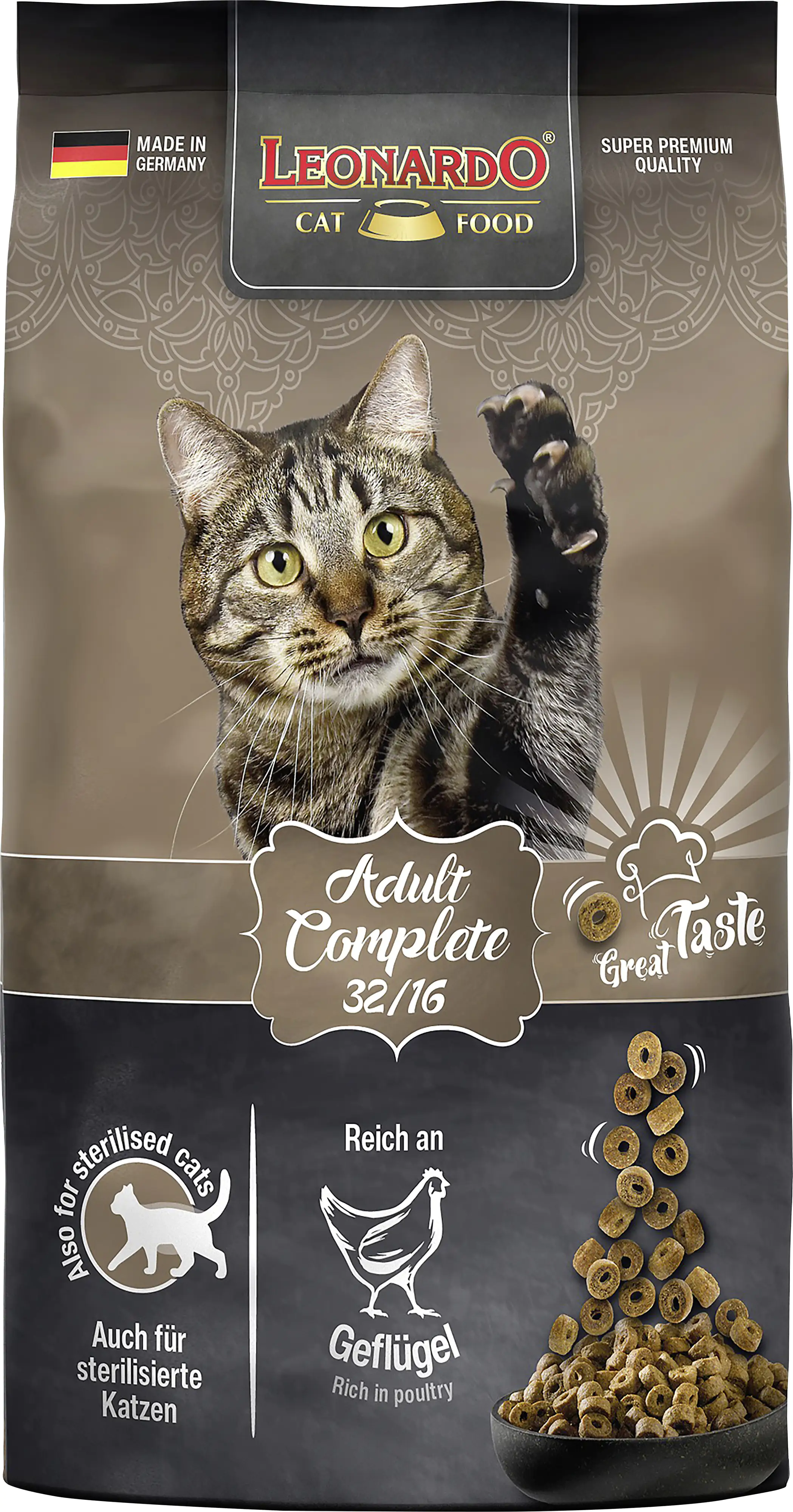 Leonardo Katzentrockenfutter  Leo Ad Complete reich an Geflügel 300 g