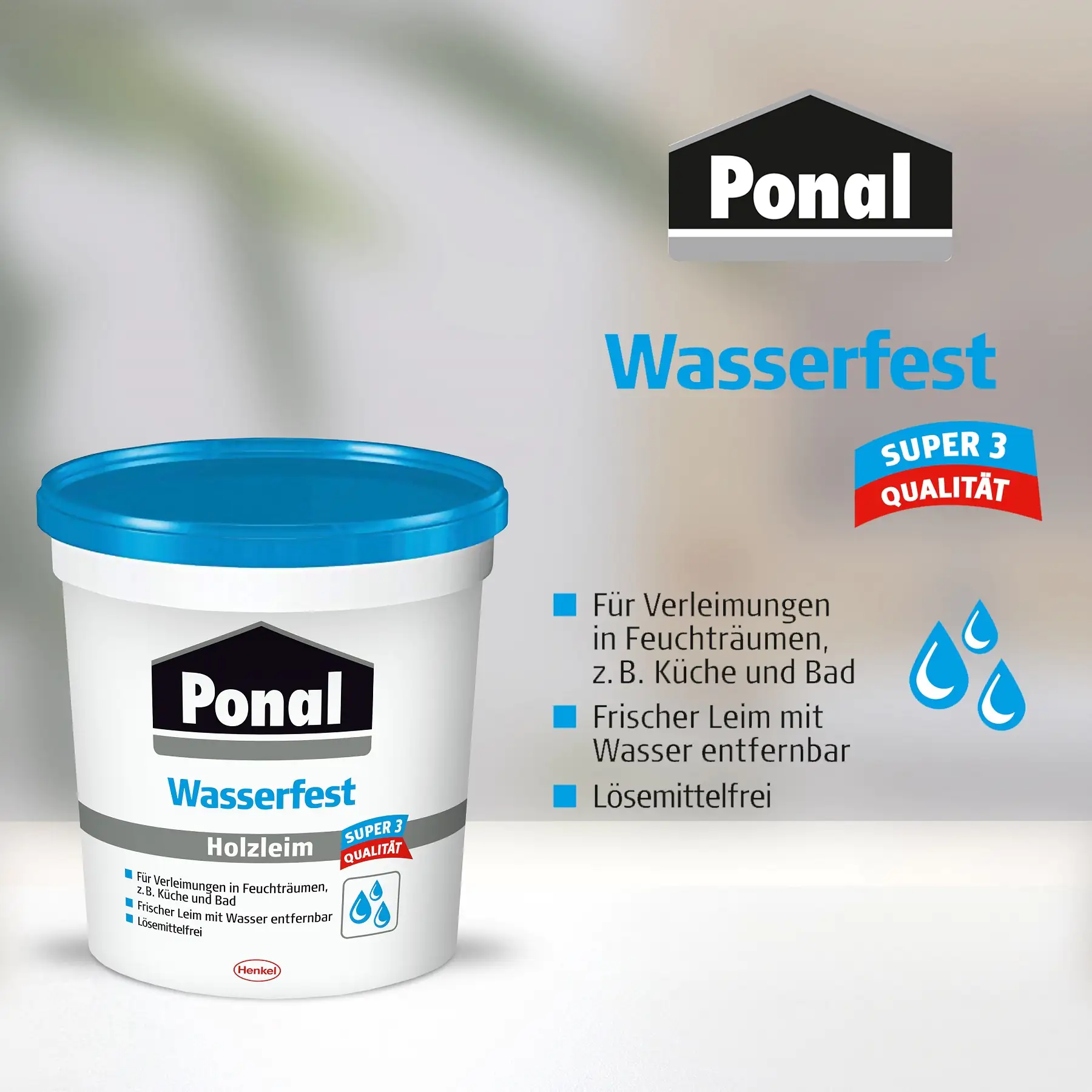 Ponal Holzleim Wasserfest 760 g Dose, trocknet transparent Ponal Holzleim Wasserfest 760 g Dose, trocknet transparent