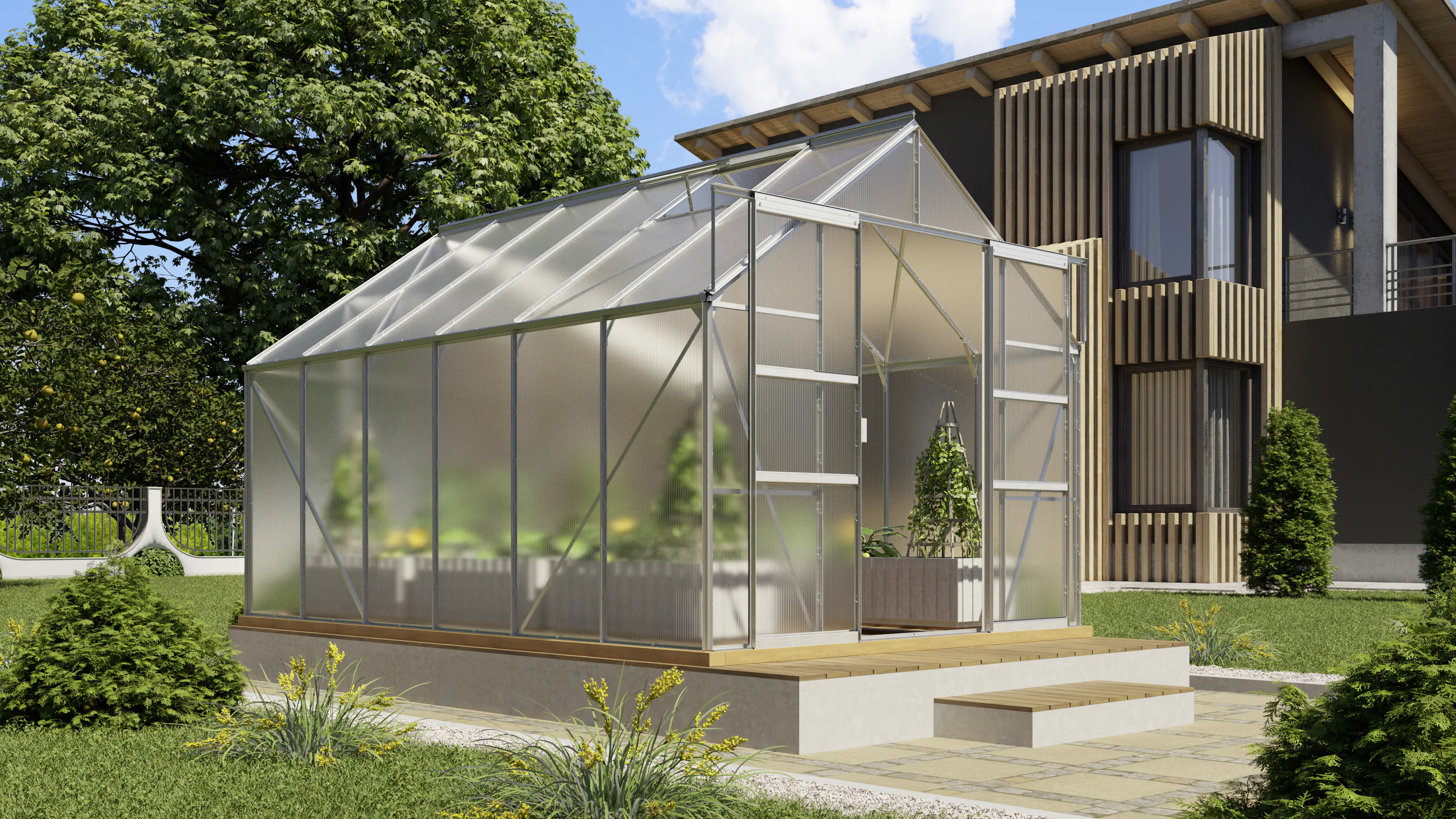 Vitavia Gewächshaus Mars 9900 254 x 379 cm 6 mm HPK