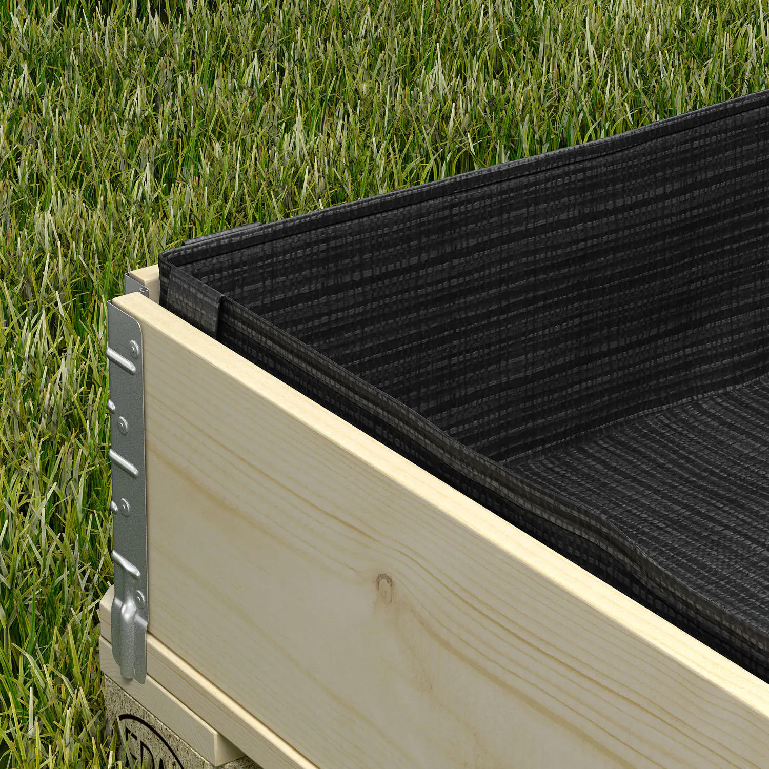 Upyard Unkrautvlies für Hochbeete 80 x 60 cm