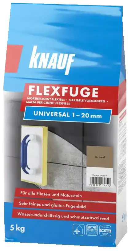 Knauf Fugenmörtel Flexfuge Universal 1 - 20 mm caramel 5 kg